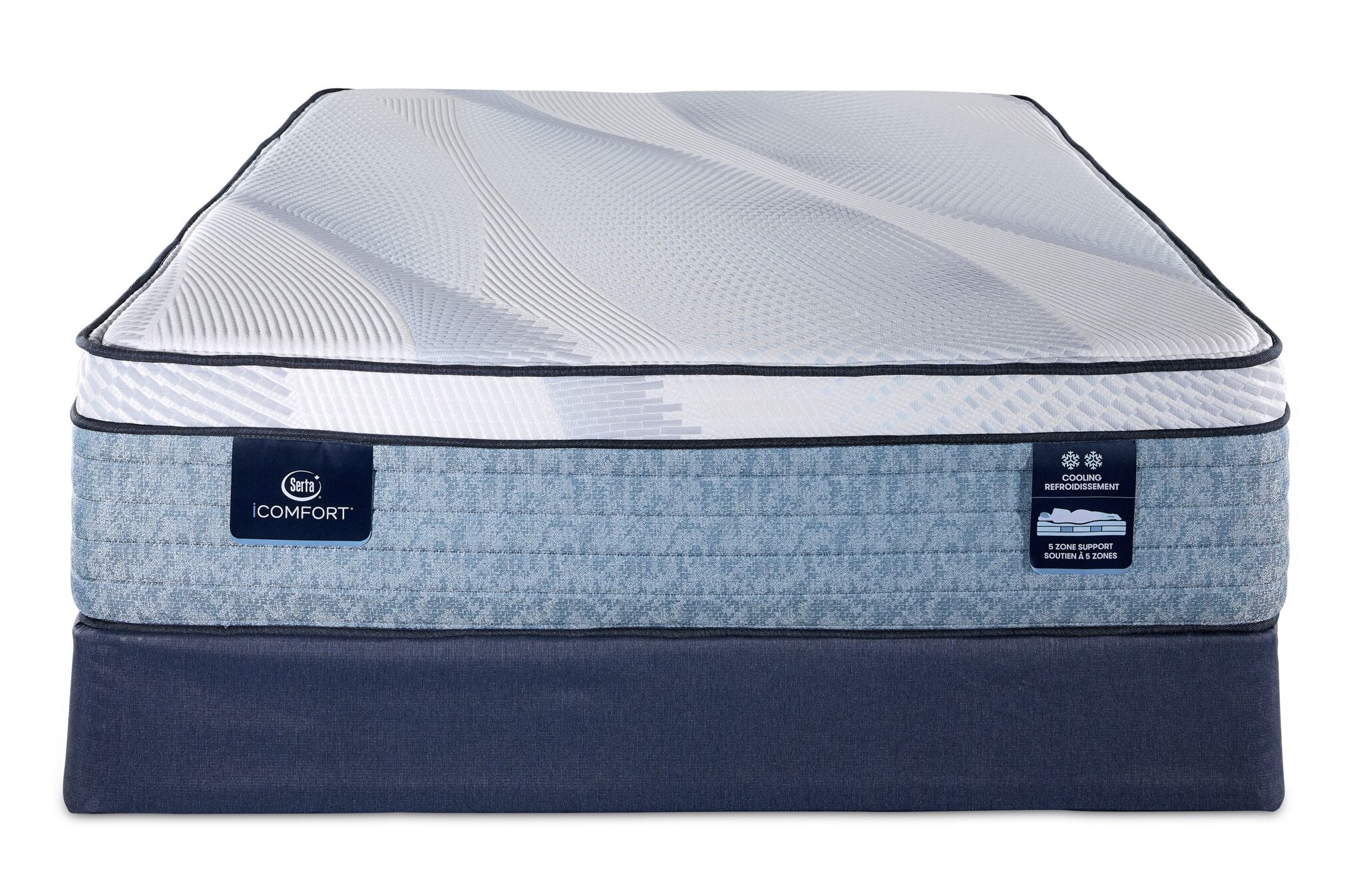 Serta iComfort® AIR 2 Luxury Firm Euro Top 13" Twin XL Mattress and Boxspring Set - Image 2