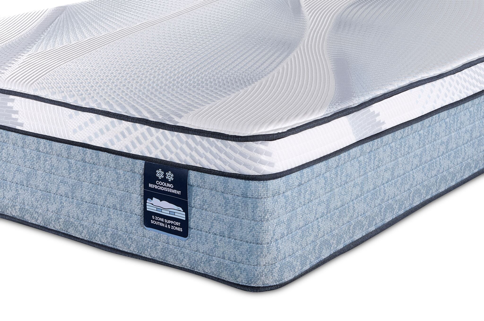 Serta iComfort® AIR 2 Luxury Firm Euro Top 13" Twin XL Mattress and L2 Motion Pro Adjustable Base - Image 3