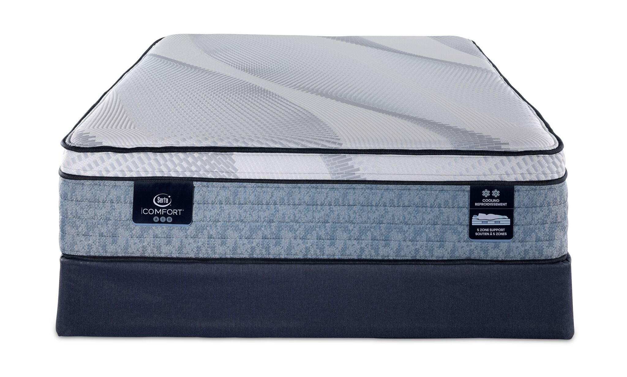 Serta iComfort® AIR 4 Plush Euro Top 14" Full Mattress and Boxspring Set - Image 2