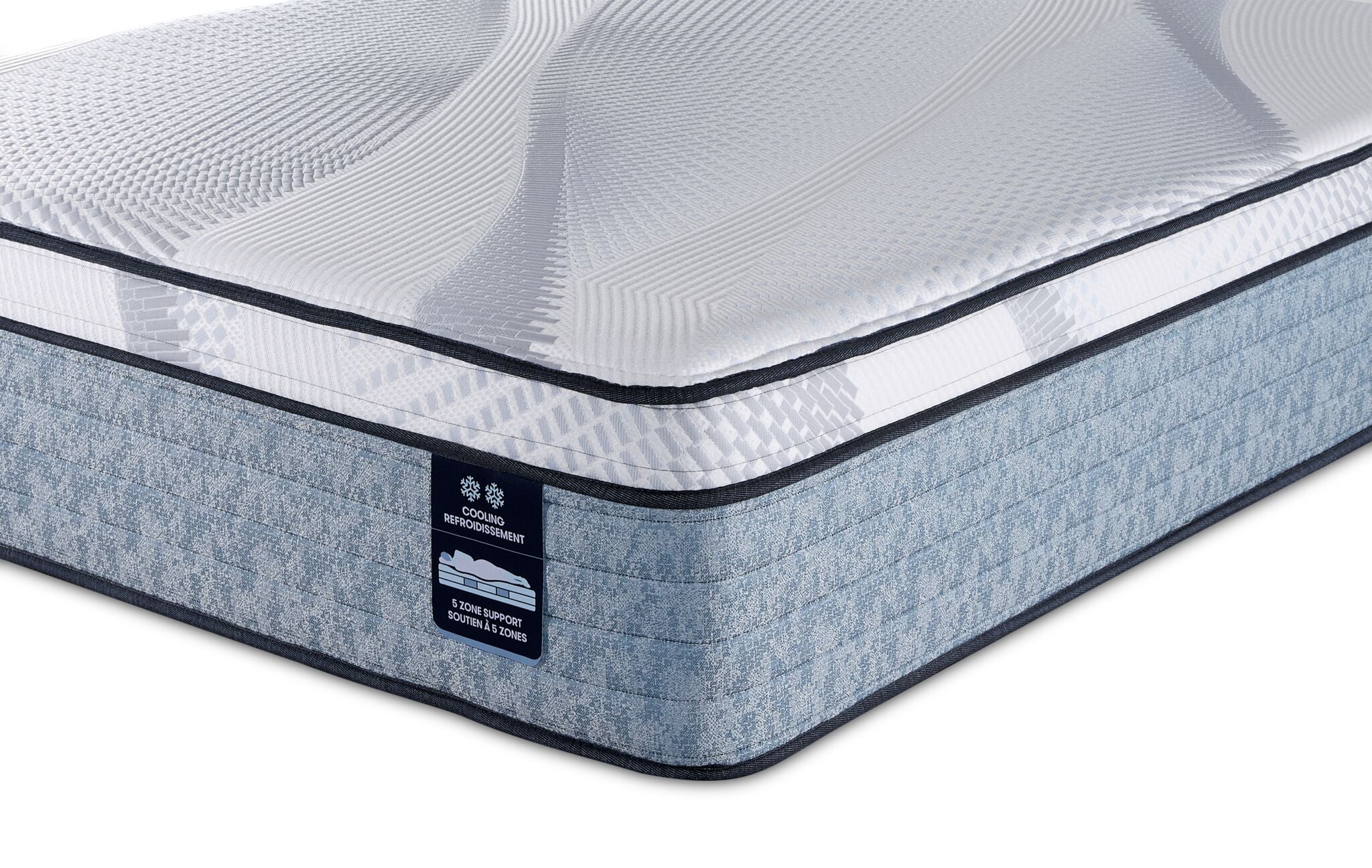 Serta iComfort® AIR 4 Plush Euro Top 14" Queen Mattress and Low Profile Boxspring Set - Image 3
