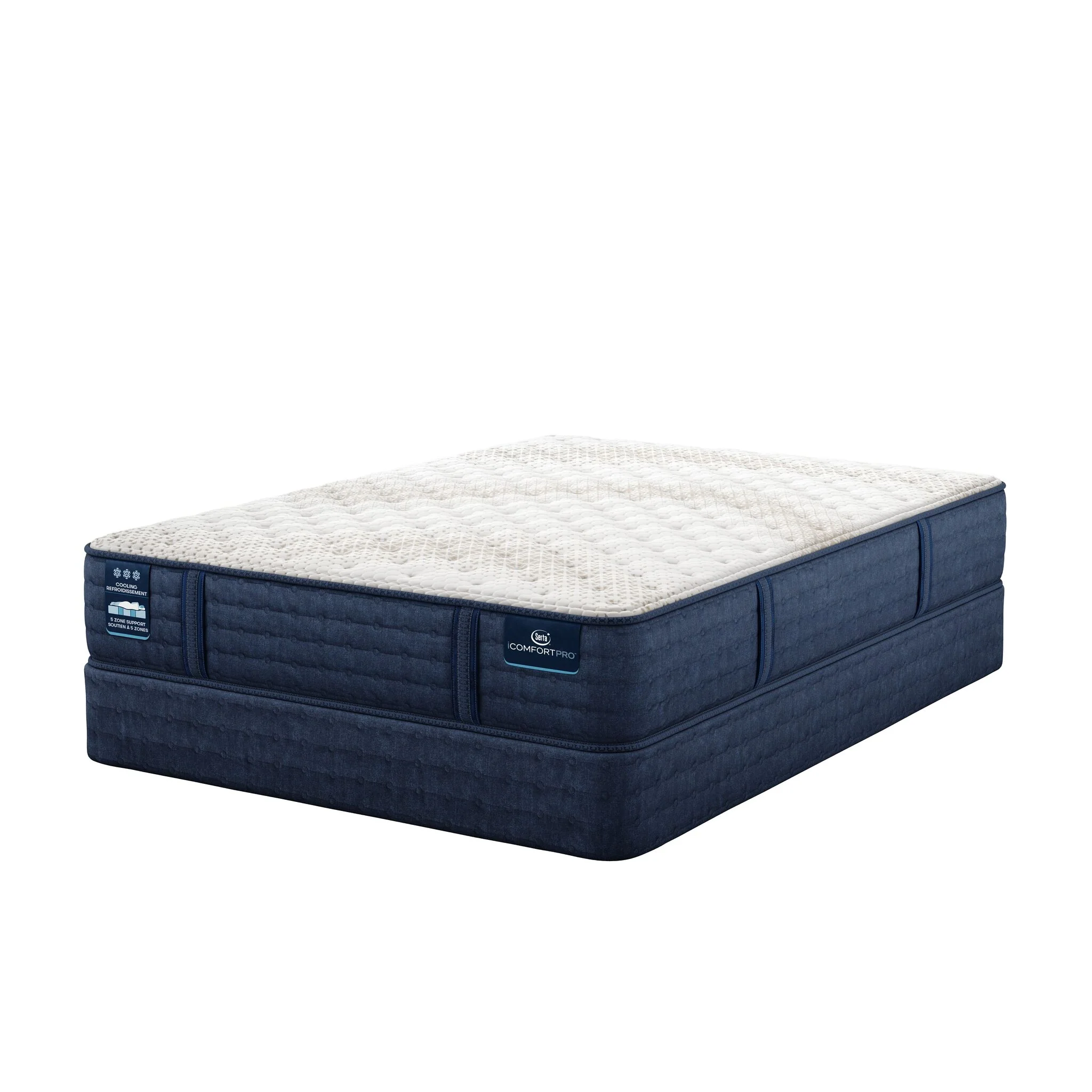 Serta iComfort PRO Scotland Firm Queen Mattress and Boxspring Set