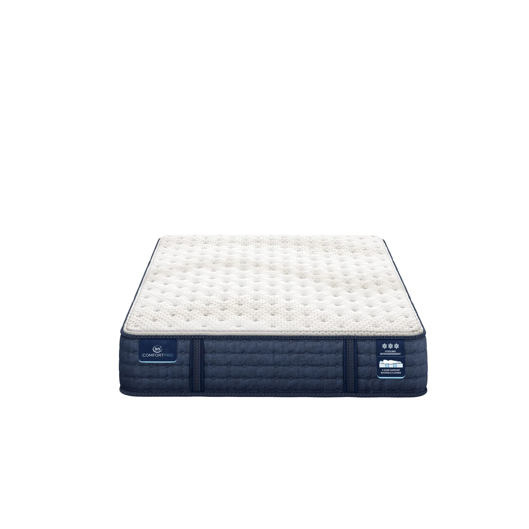 Serta iComfort PRO Scotland Firm Queen Mattress and Low Profile Boxspring Set - Image 2