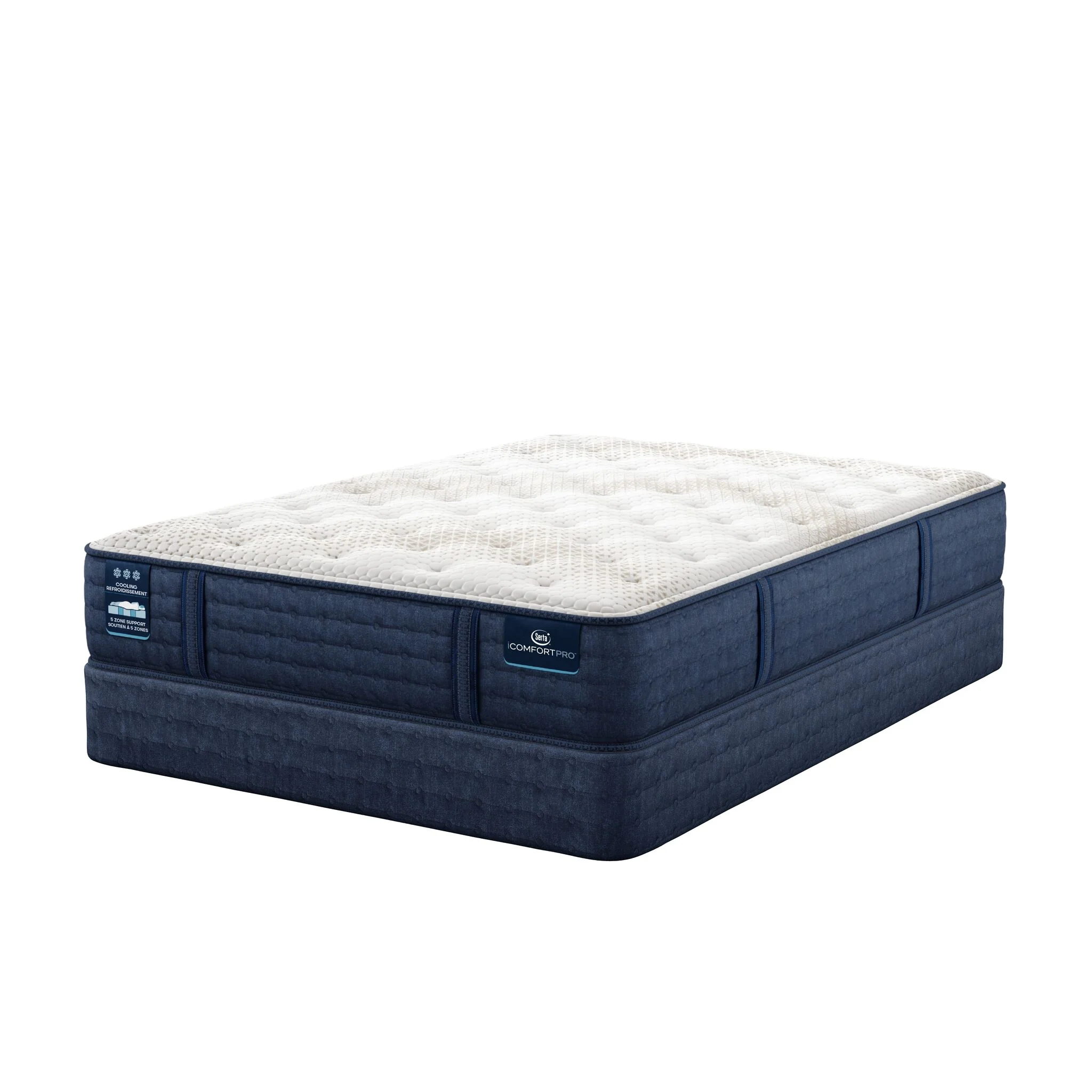 Serta iComfort PRO Scotland Plush Twin XL Mattress and Boxspring Set