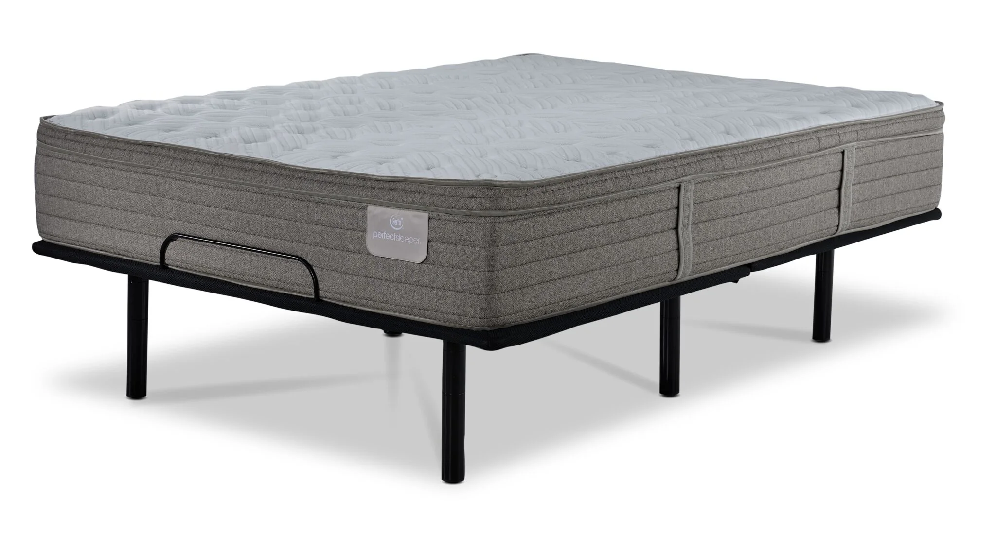 Serta® Perfect Sleeper Pacific Medium Eurotop Full Mattress and L2 Pro Motion Adjustable Base - Image 2
