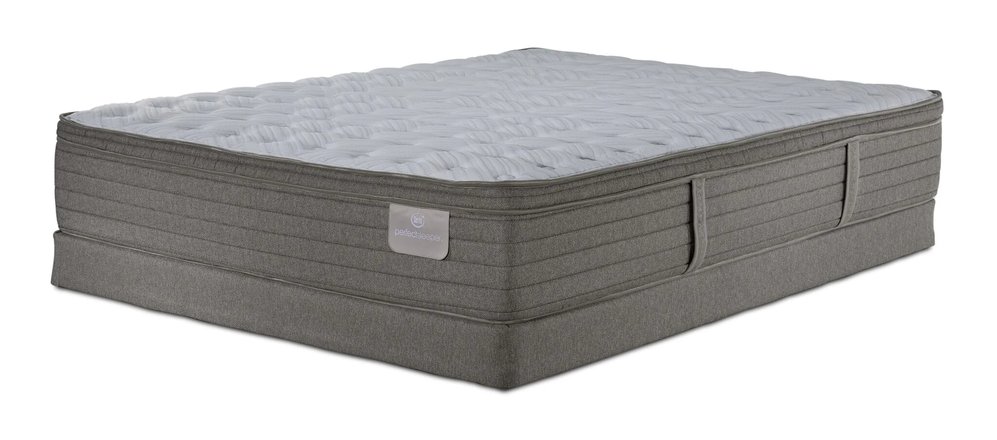 Serta® Perfect Sleeper Pacific Medium Eurotop Queen Mattress and Low Profile Boxspring Set