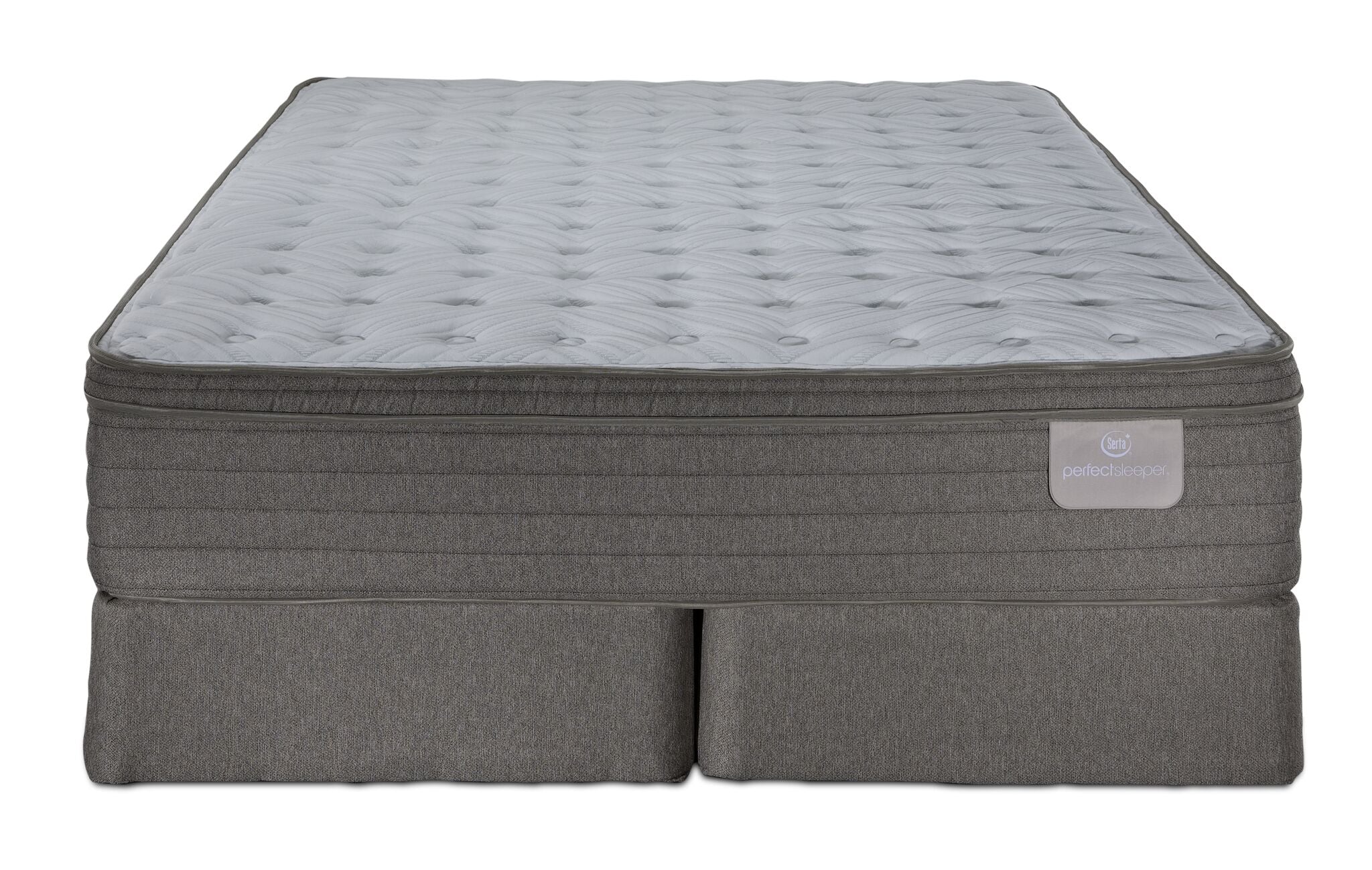 Serta® Perfect Sleeper Pacific Medium Eurotop Queen Mattress and Split Boxspring Set - Image 2
