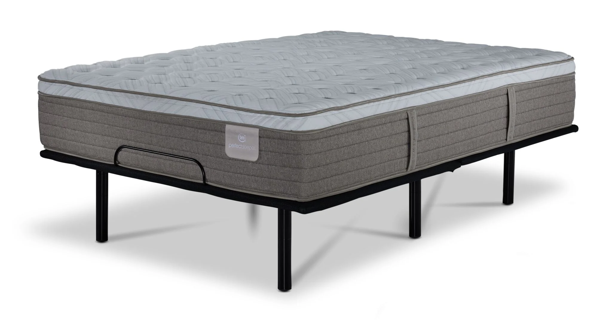 Serta® Perfect Sleeper Provence Firm Eurotop Full Mattress and L2 Pro Motion Adjustable Base - Image 2