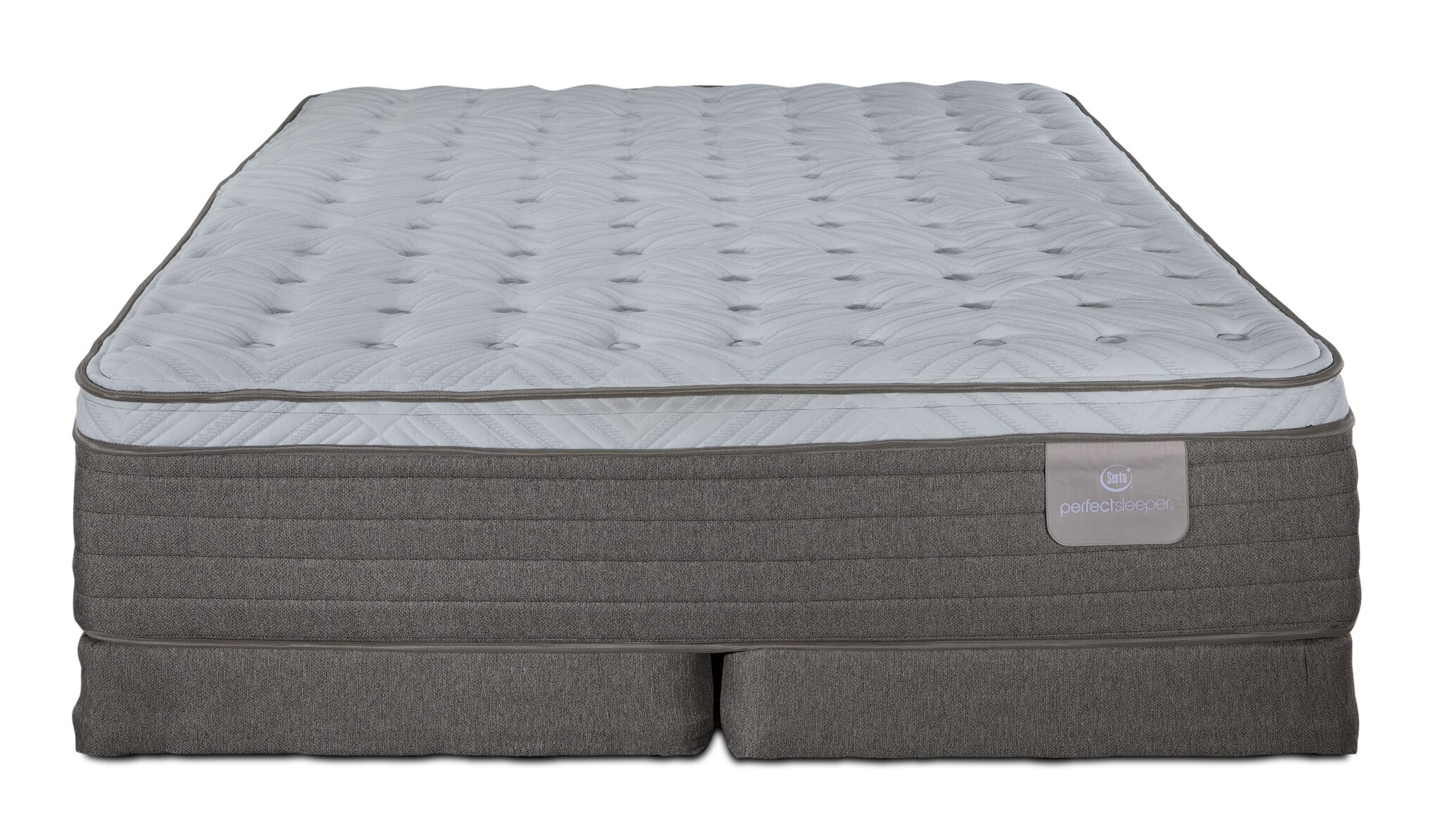 Serta® Perfect Sleeper Provence Firm Eurotop King Mattress and Low Profile Split Boxspring Set - Image 2