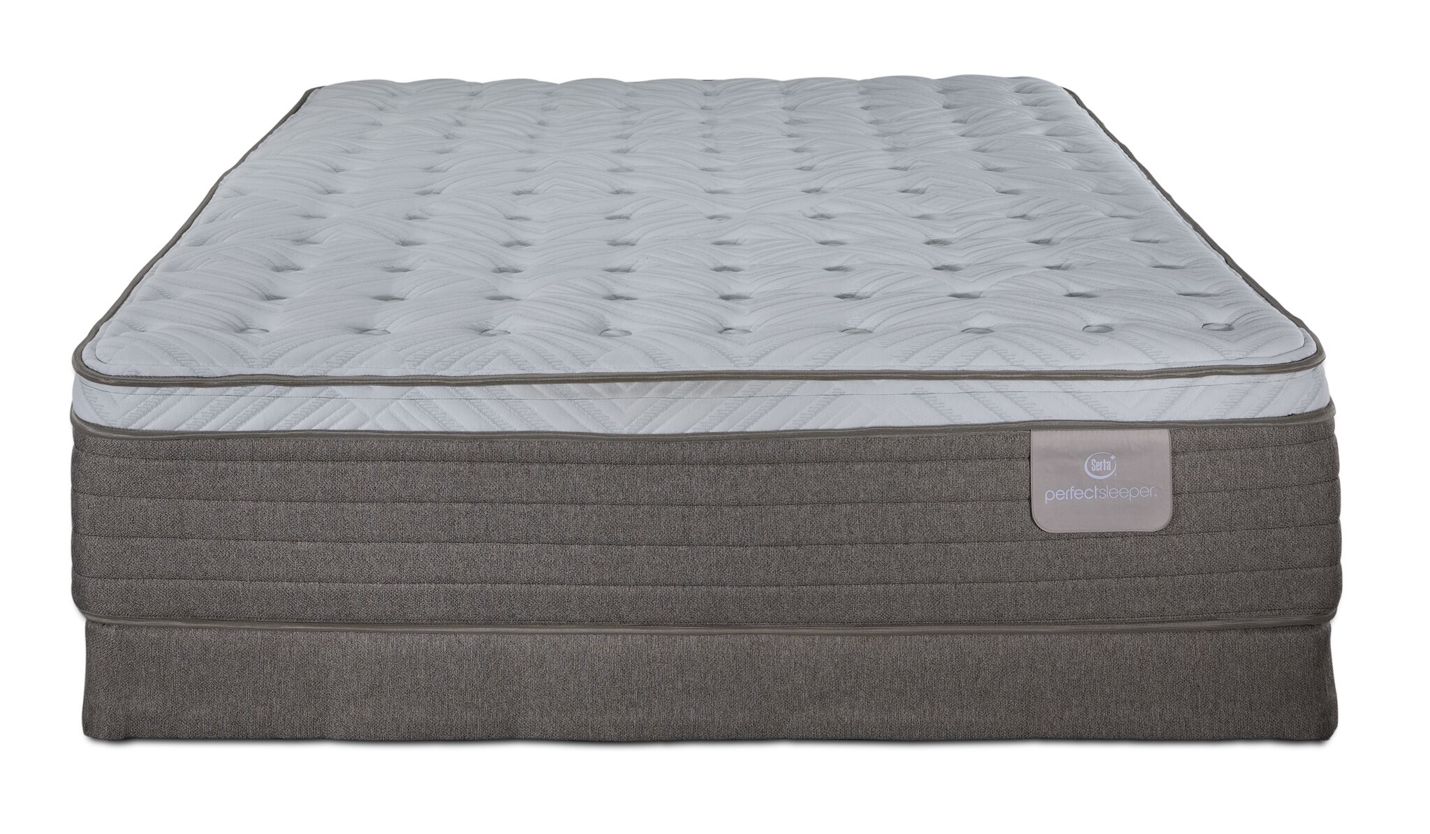 Serta® Perfect Sleeper Provence Firm Eurotop Twin Mattress and Low Profile Boxspring Set - Image 2