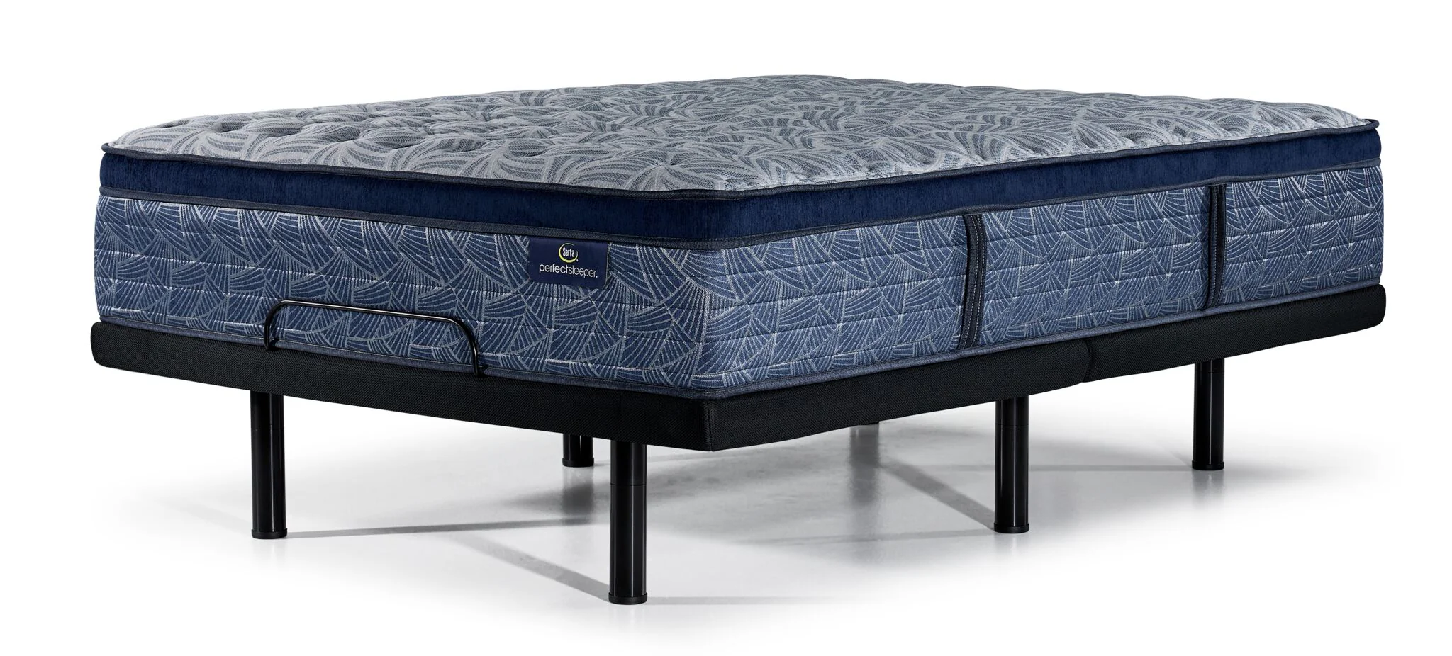 Serta® Perfect Sleeper Triumph Firm Euro Top King Mattress and L2 Pro Motion Adjustable Base - Image 2