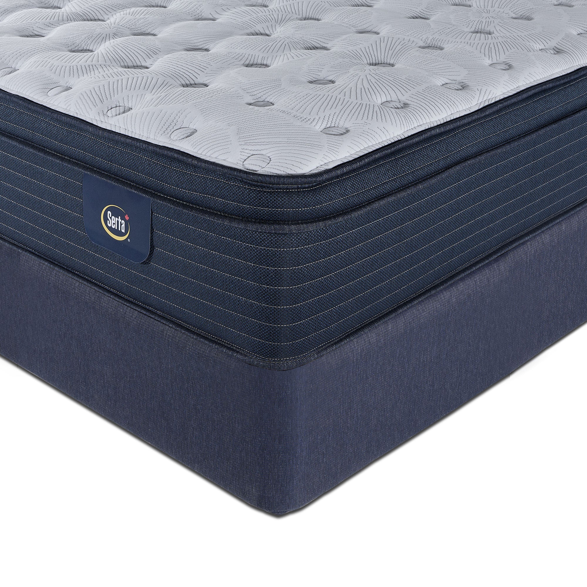 Serta Prosper Firm Euro Top Full Mattress and Boxspring Set - Image 3