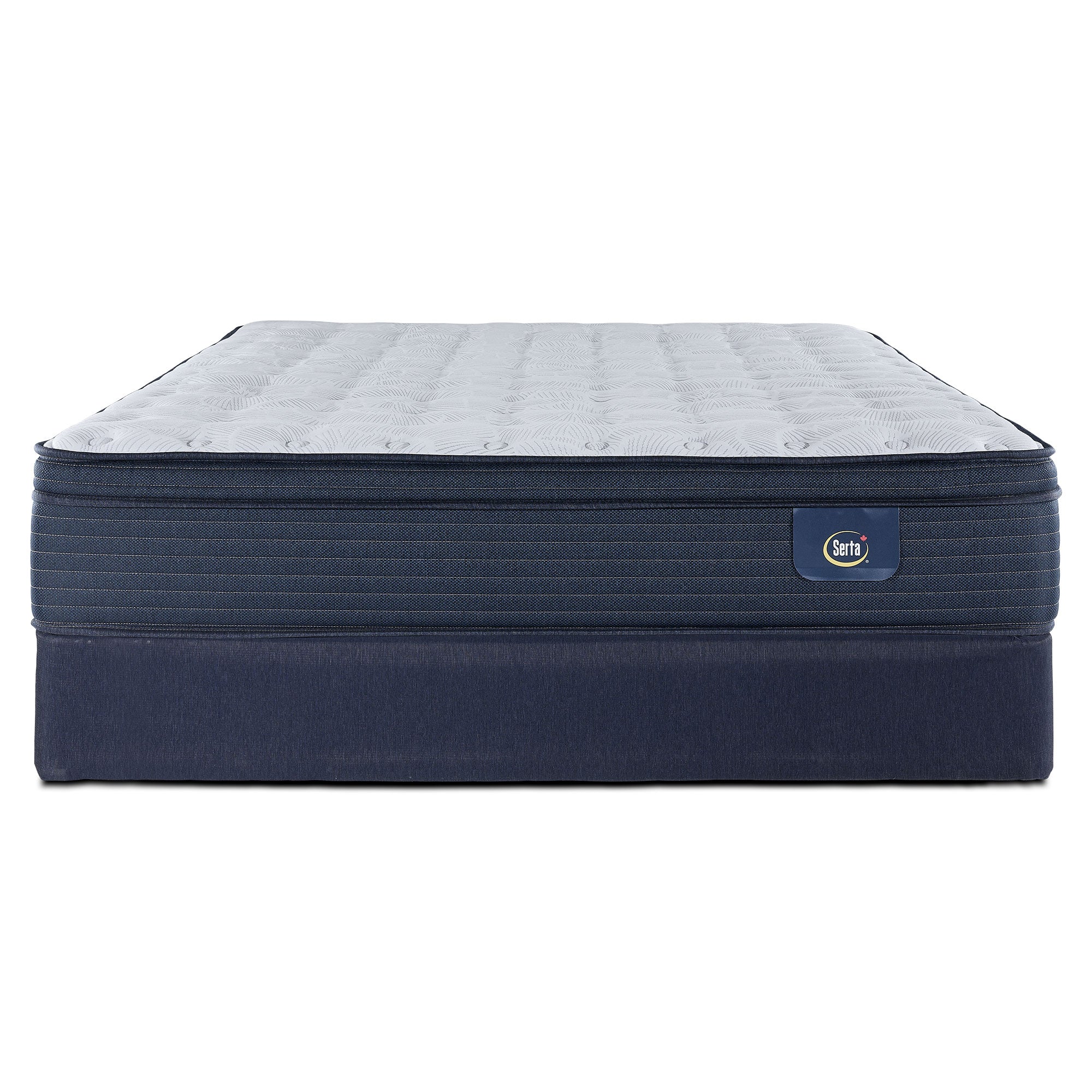 Serta Prosper Firm Euro Top Queen Mattress and Boxspring Set - Image 2