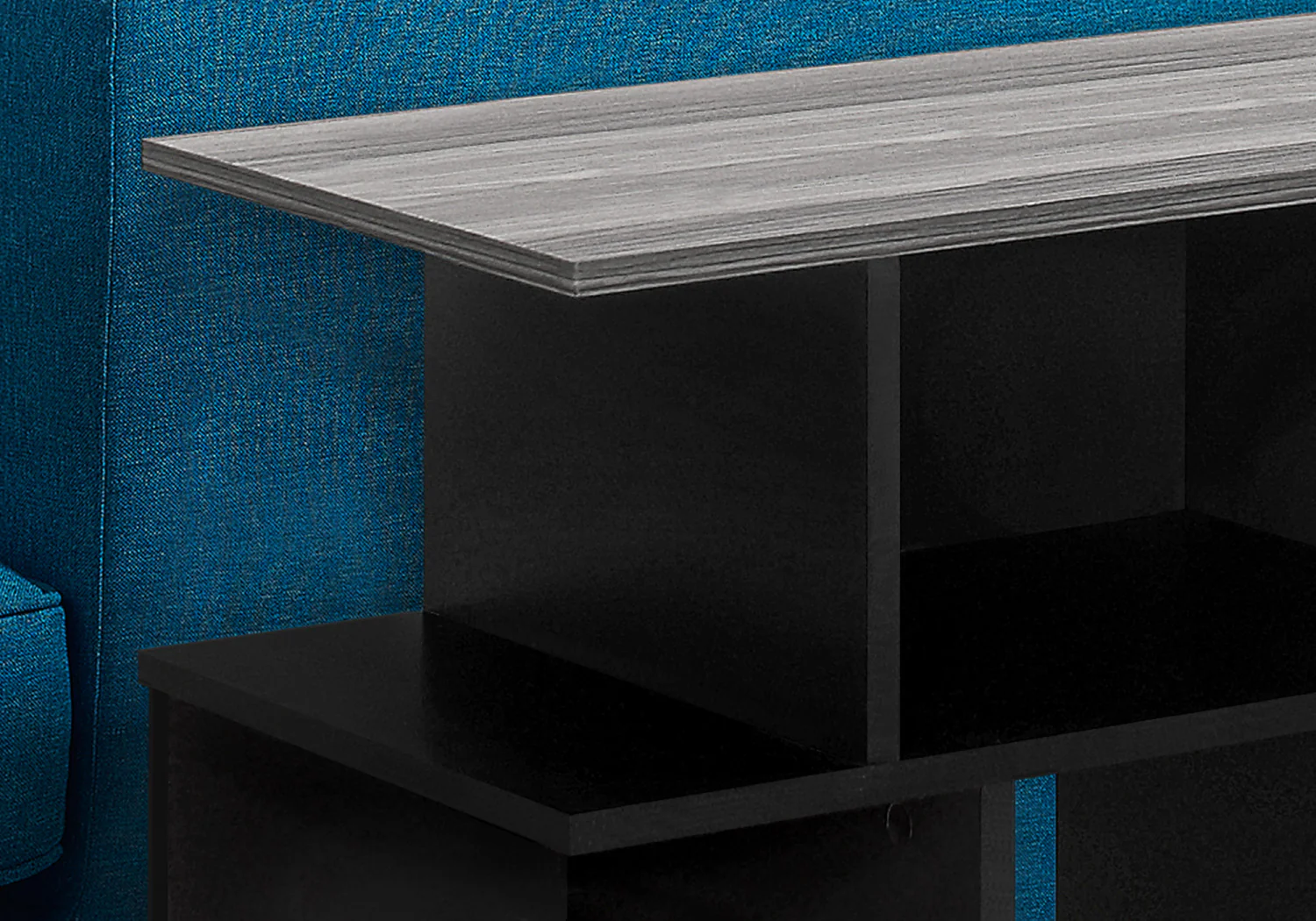 Seville Side Table - Black/Grey - Image 5