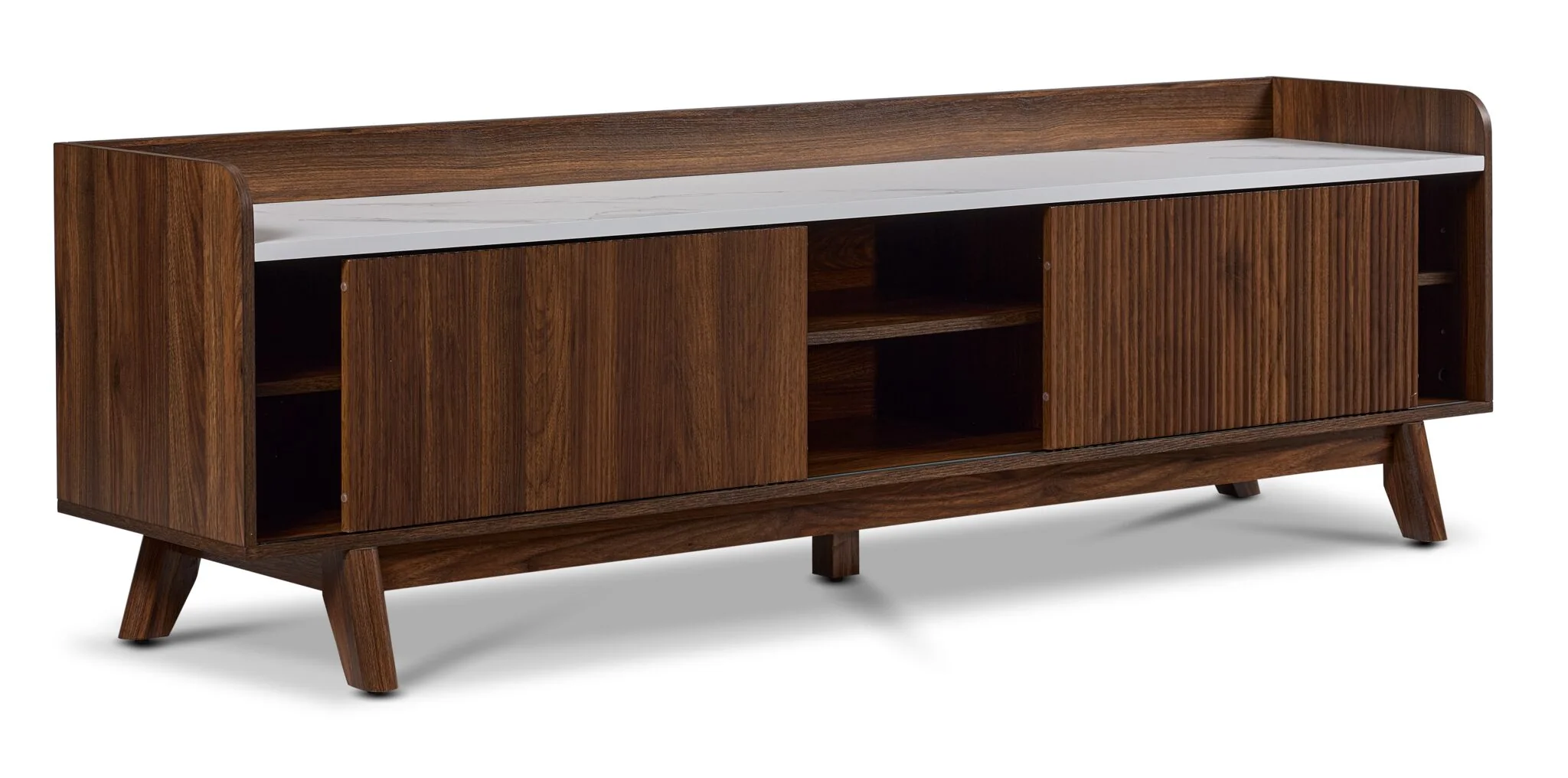 Sevyn 70" TV Stand - Walnut Brown - Image 2
