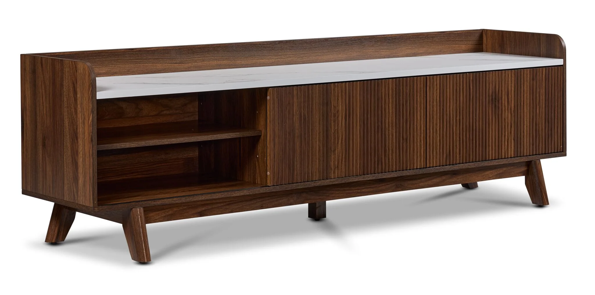 Sevyn 70" TV Stand - Walnut Brown - Image 4