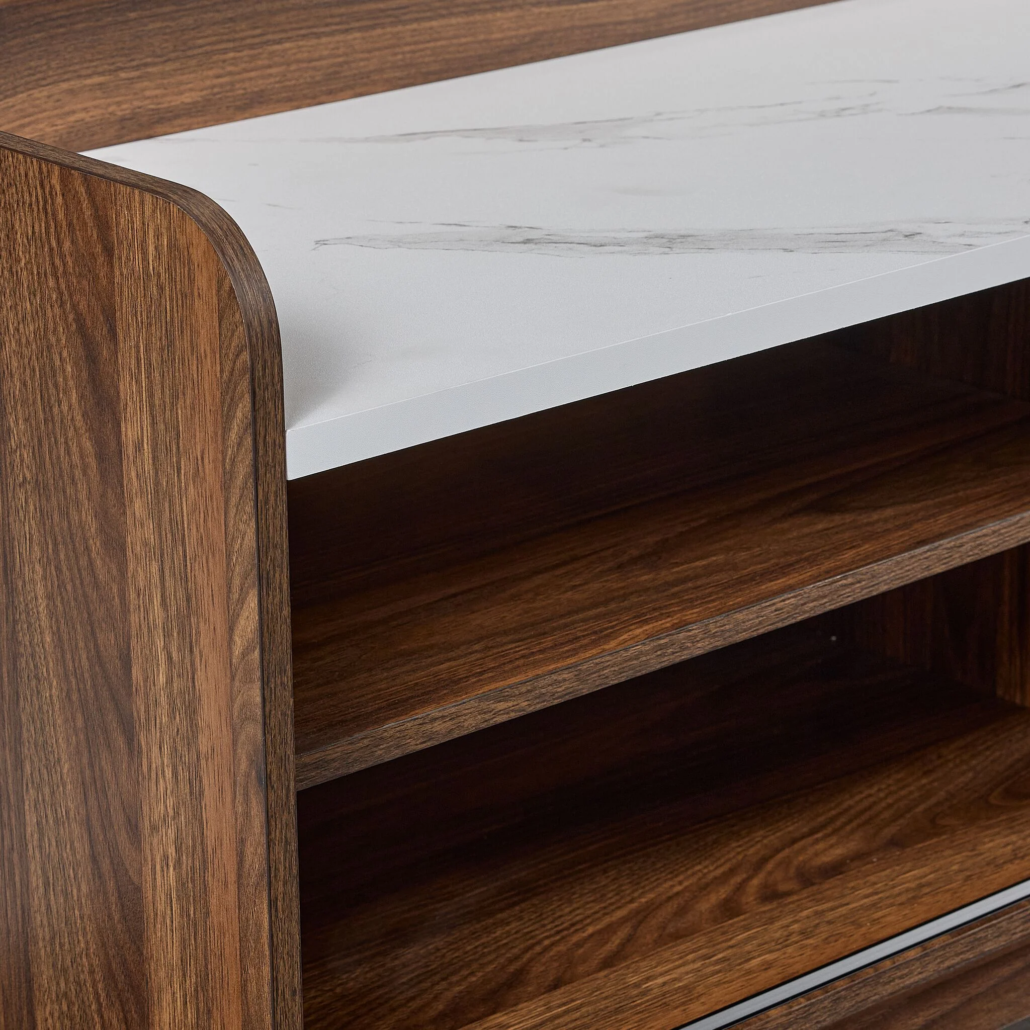 Sevyn 70" TV Stand - Walnut Brown - Image 7