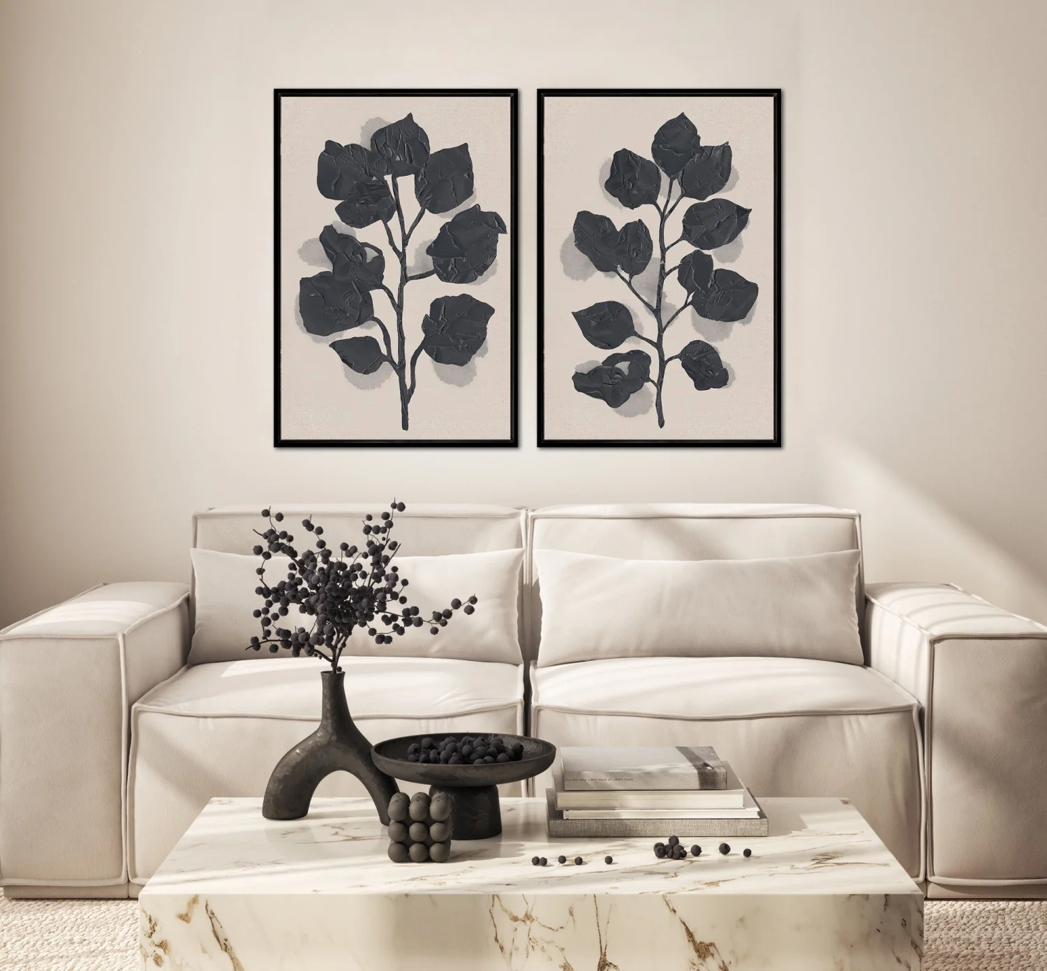 Shadow Botanica I Art - Black - 36 X 24 - Image 2