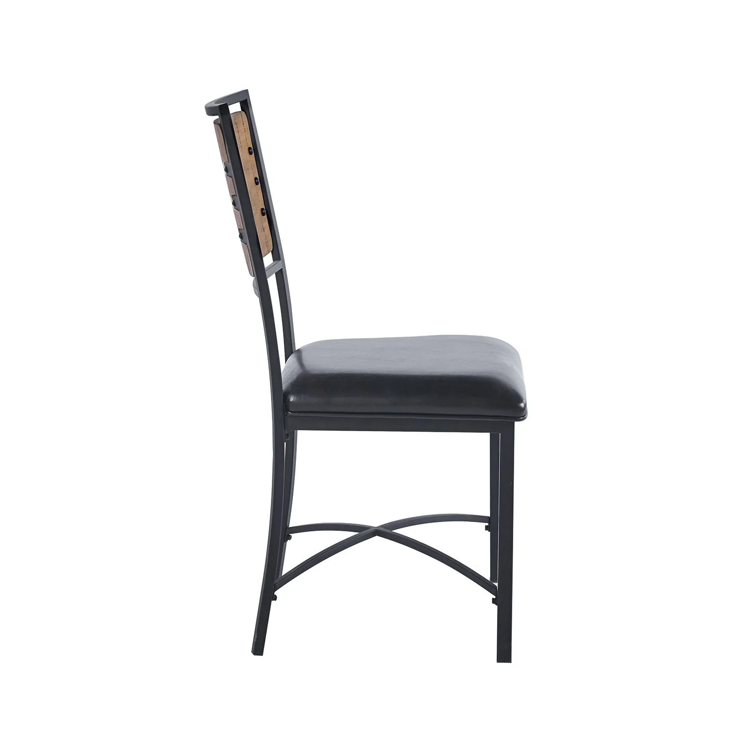 Shala Dining Chair - Natural Wood, Black - Image 4