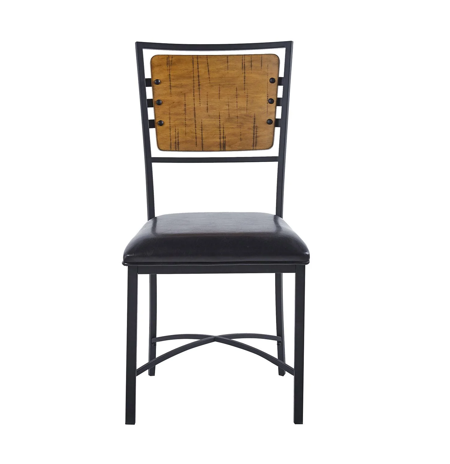 Shala Dining Chair - Natural Wood, Black - Image 5