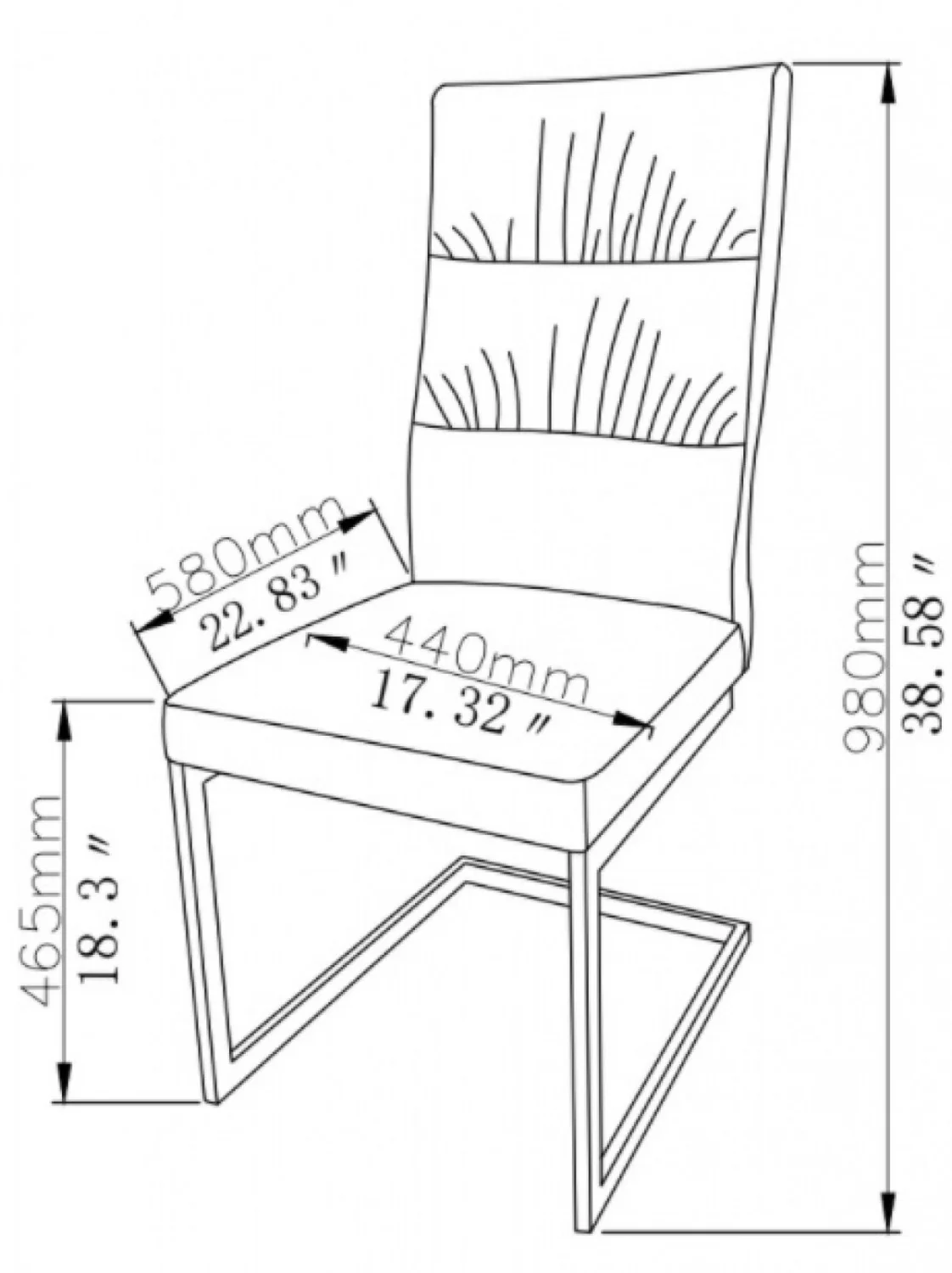 Shiloh Dining Chair - White - Set of Two - Image 5