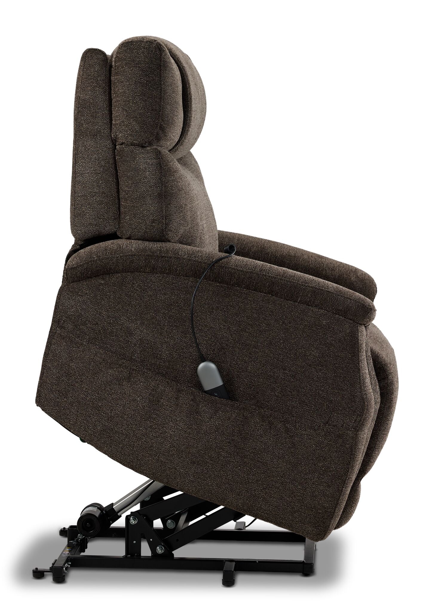 Sicily Power Lift Recliner - Dark Brown - Image 6