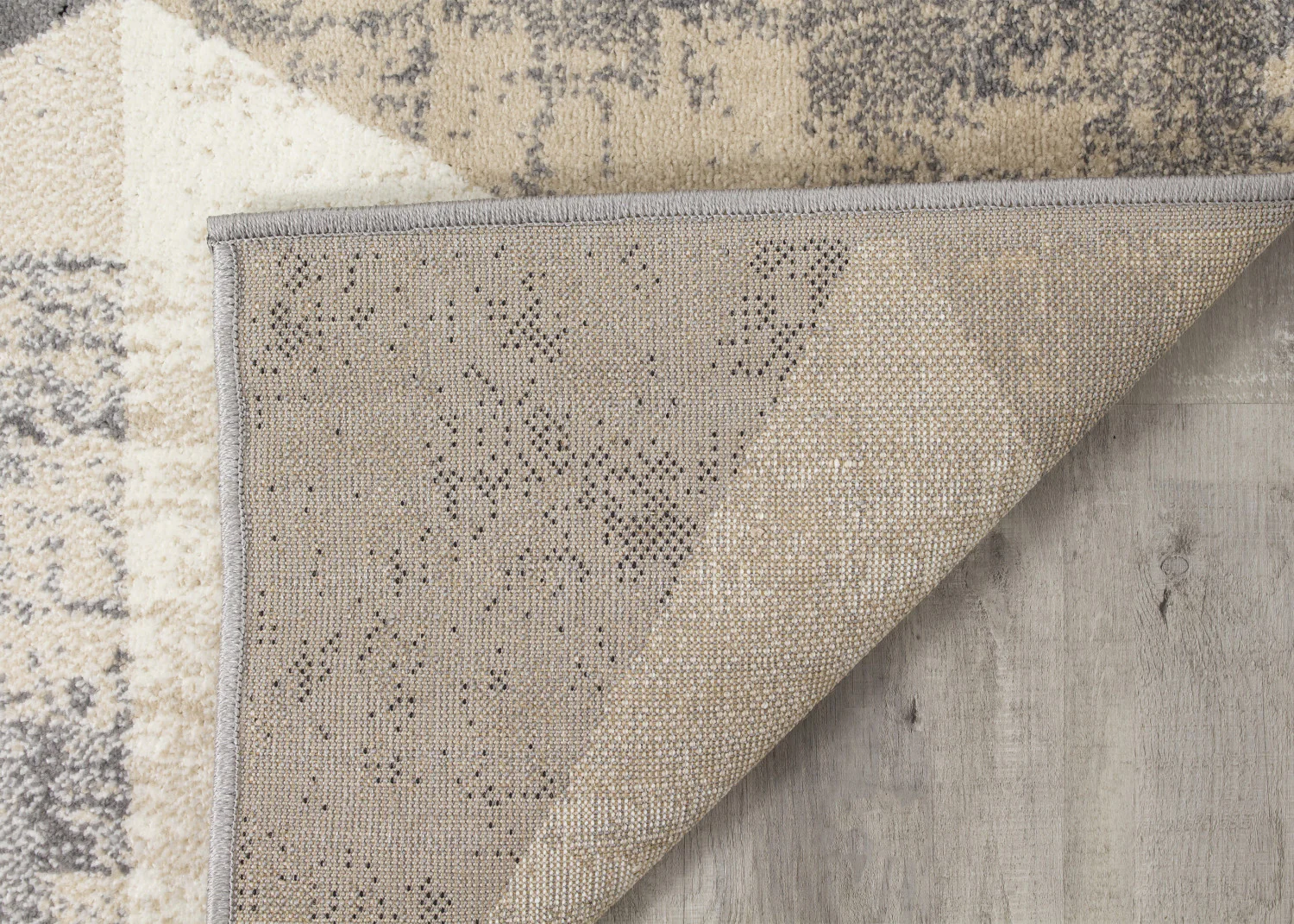 Siecle Triangle Shapes Area Rug - 8' X 11' - Cream/Beige - Image 6