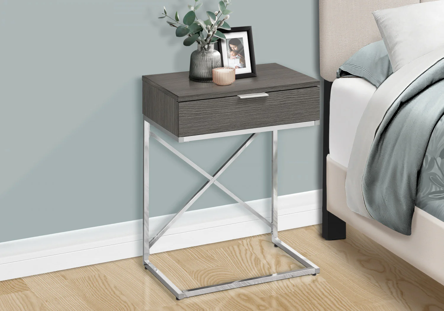 Sienna Side Table - Grey - Image 6