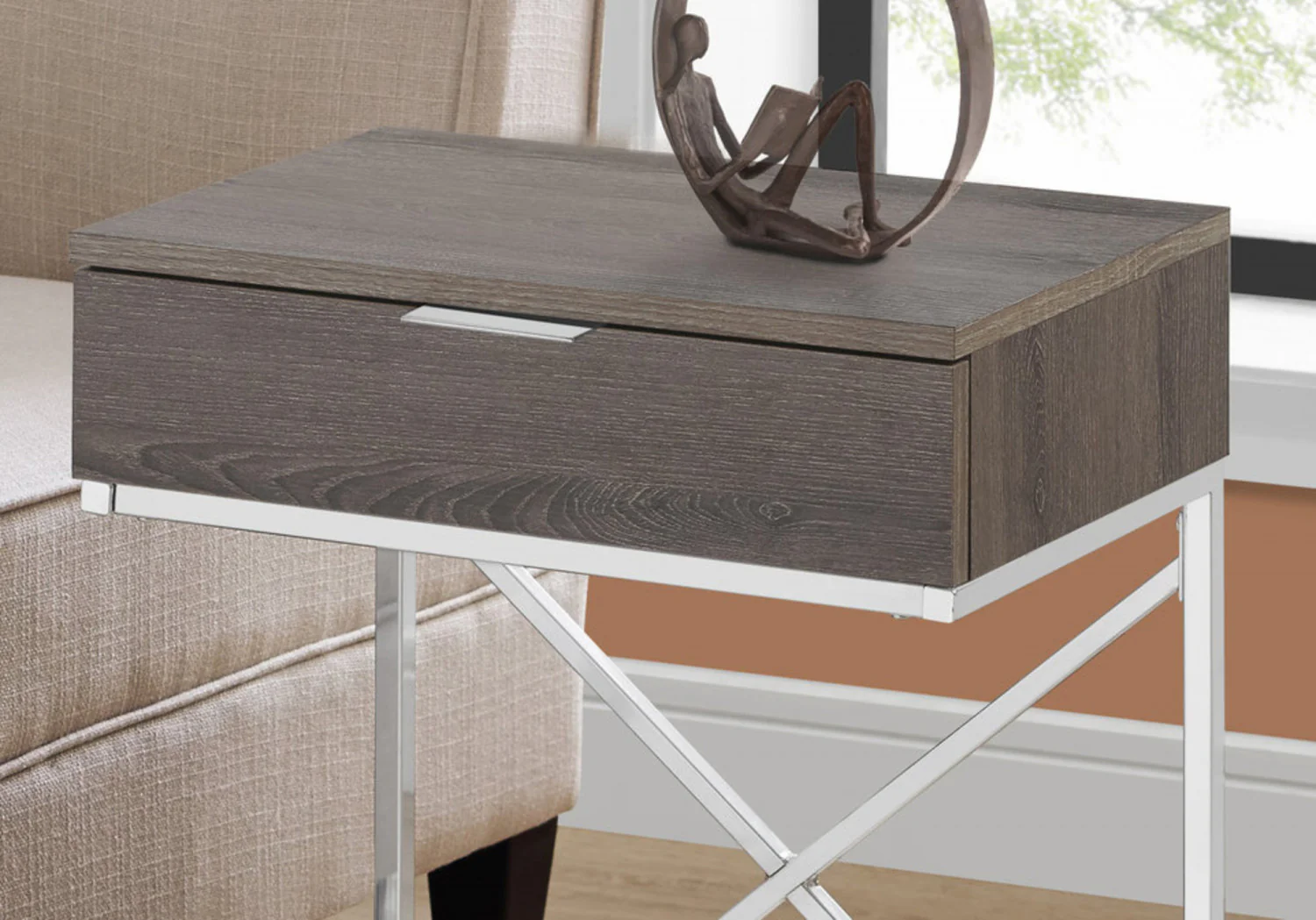 Sienna Side Table - Taupe - Image 5