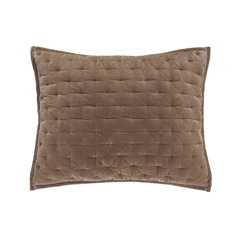 Sierpnia 3-Piece Silk Look Velvet Queen Quilt Set - Dusty Rose - Image 3