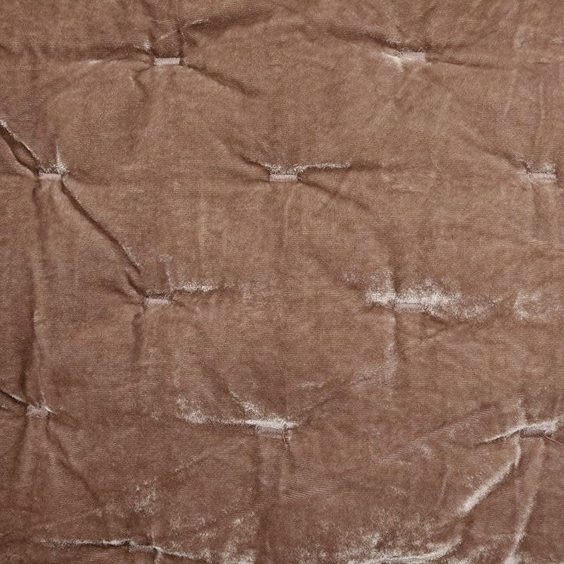 Sierpnia 3-Piece Silk Look Velvet Queen Quilt Set - Dusty Rose - Image 4