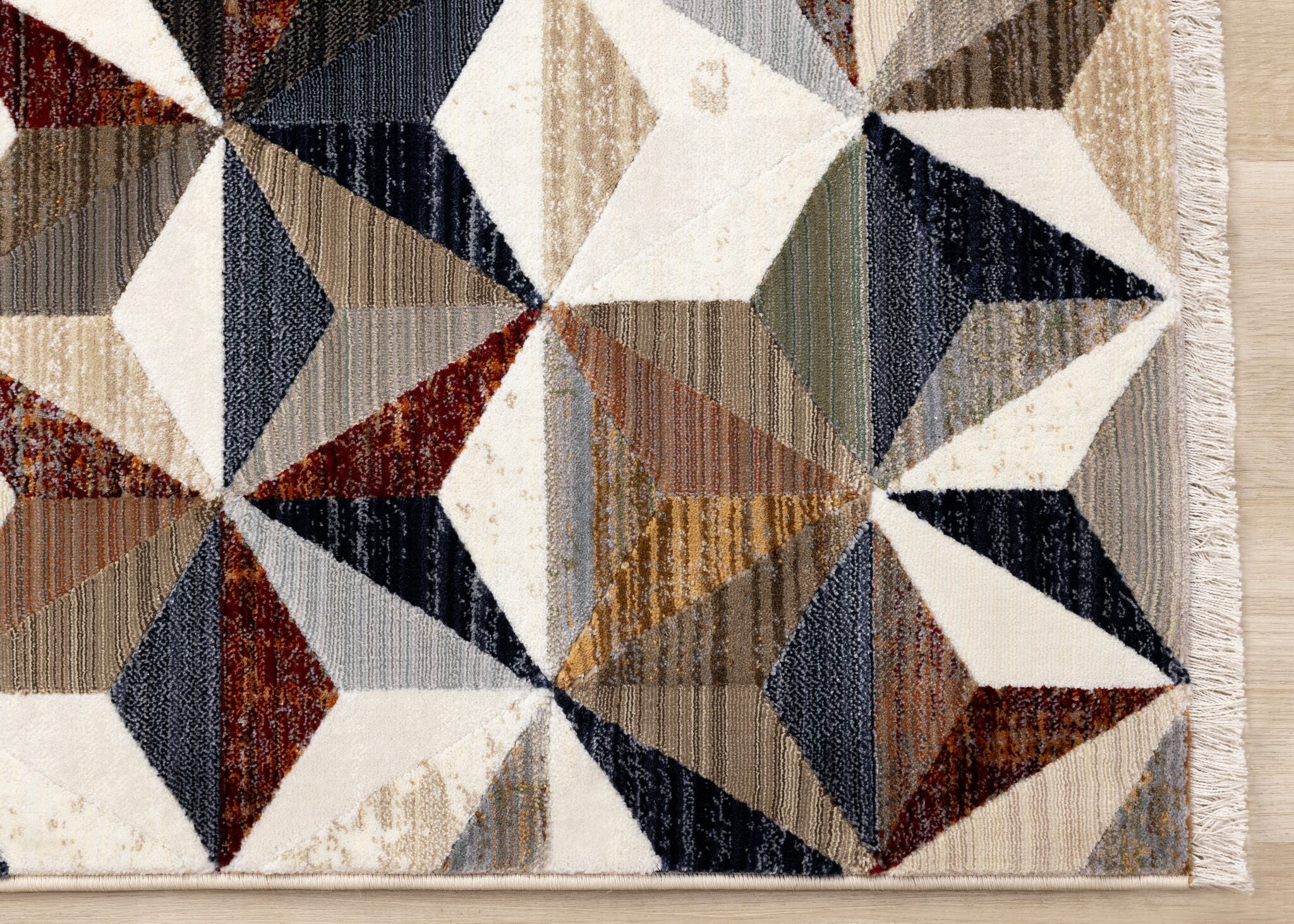 Sierra Prism 5'3" x 7'10" Geometric Star Area Rug - Cream - Image 7