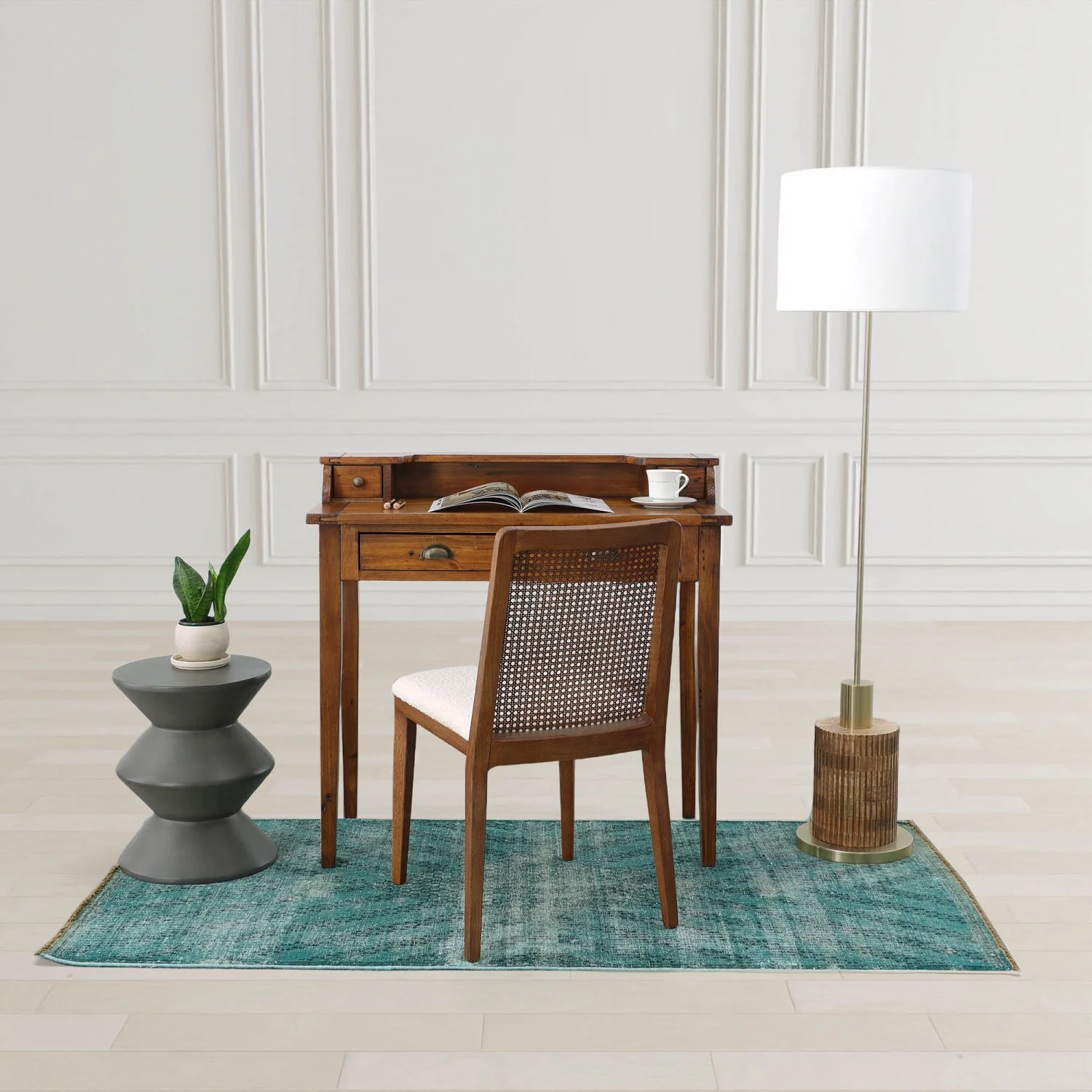 Silvane Contemporary Standing Lamp - Multi-Colour - Image 5