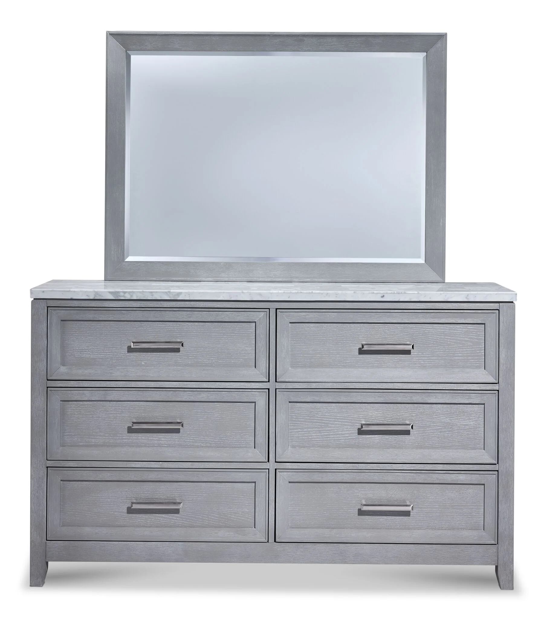 Silverstone 6-Drawer Dresser - Mist Grey - Image 2