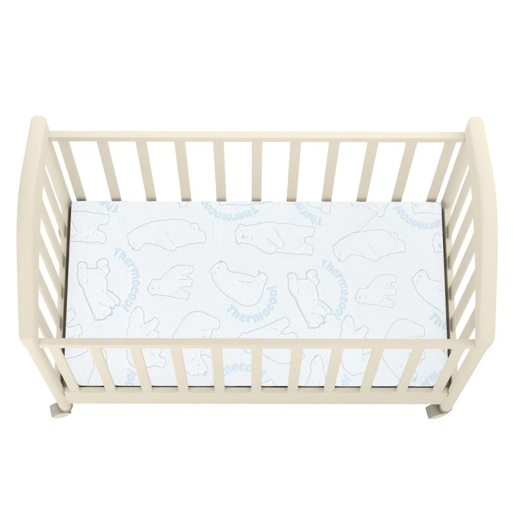 Simmons Oops Cool Tech Crib Mattress Protector - White - Image 4