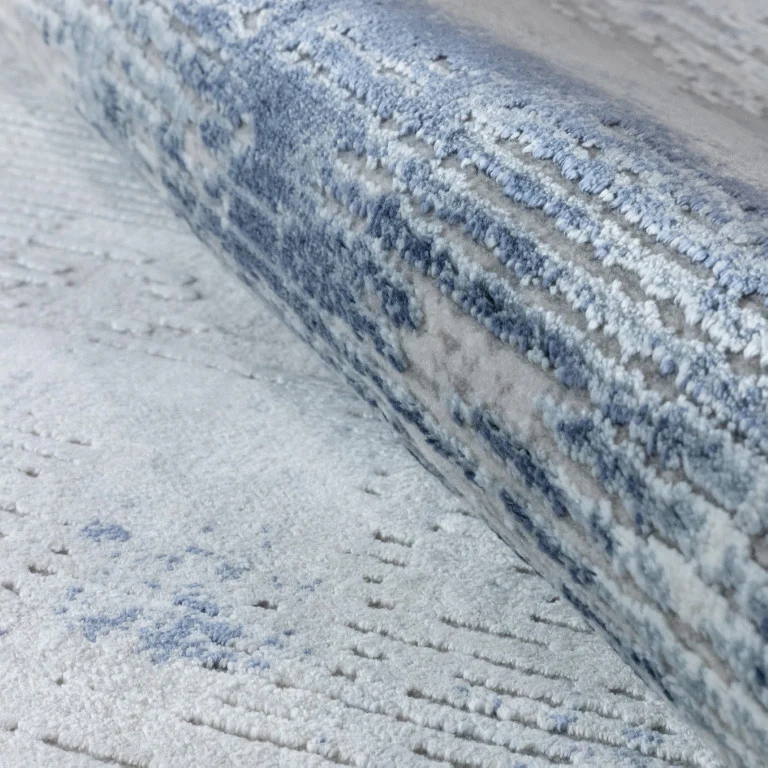 Skadi Casual Rug - 4' x 6' - Blue/White - Image 4