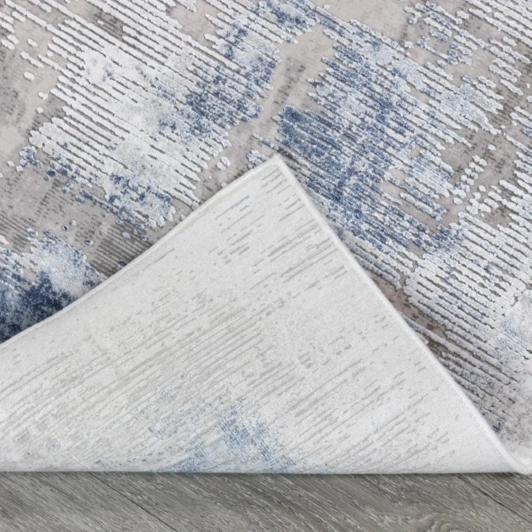 Skadi Casual Rug - 5' x 8' - Blue/White - Image 3