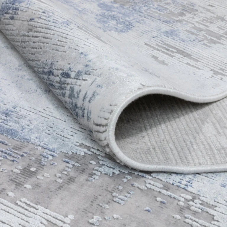 Skadi Casual Rug - 5' x 8' - Blue/White - Image 5