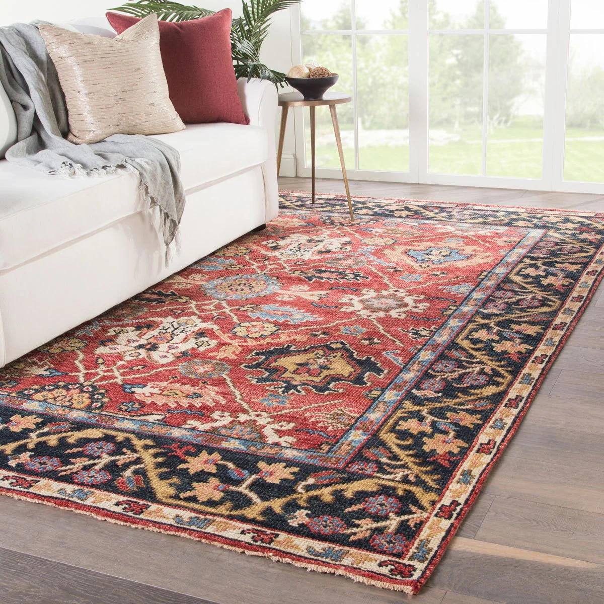 Skalkota I Area Rug - 7'9" X 9'9" - Red/Multi - Image 2
