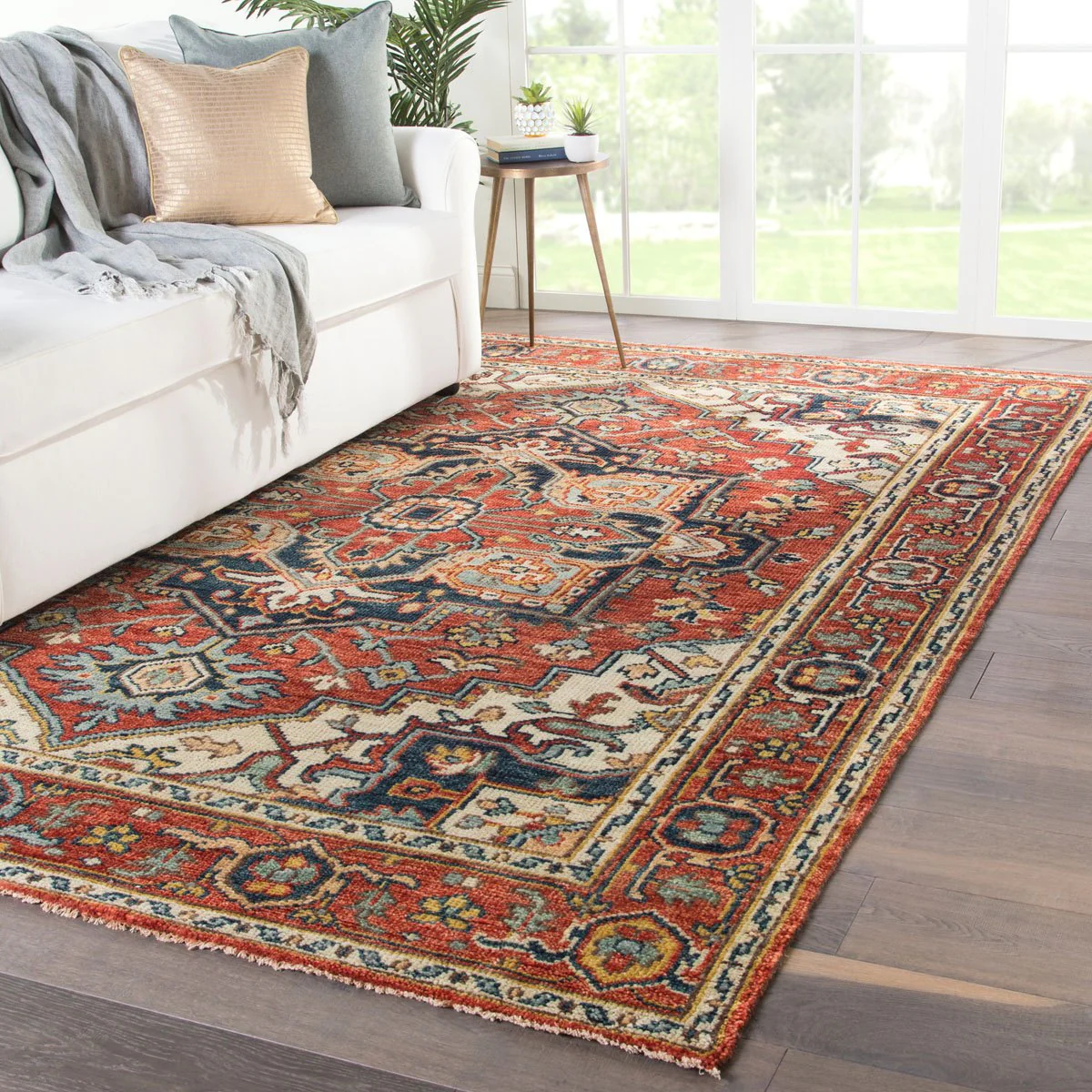 Skalkota VIII Area Rug - 10' X 14' - Red/Multi - Image 2