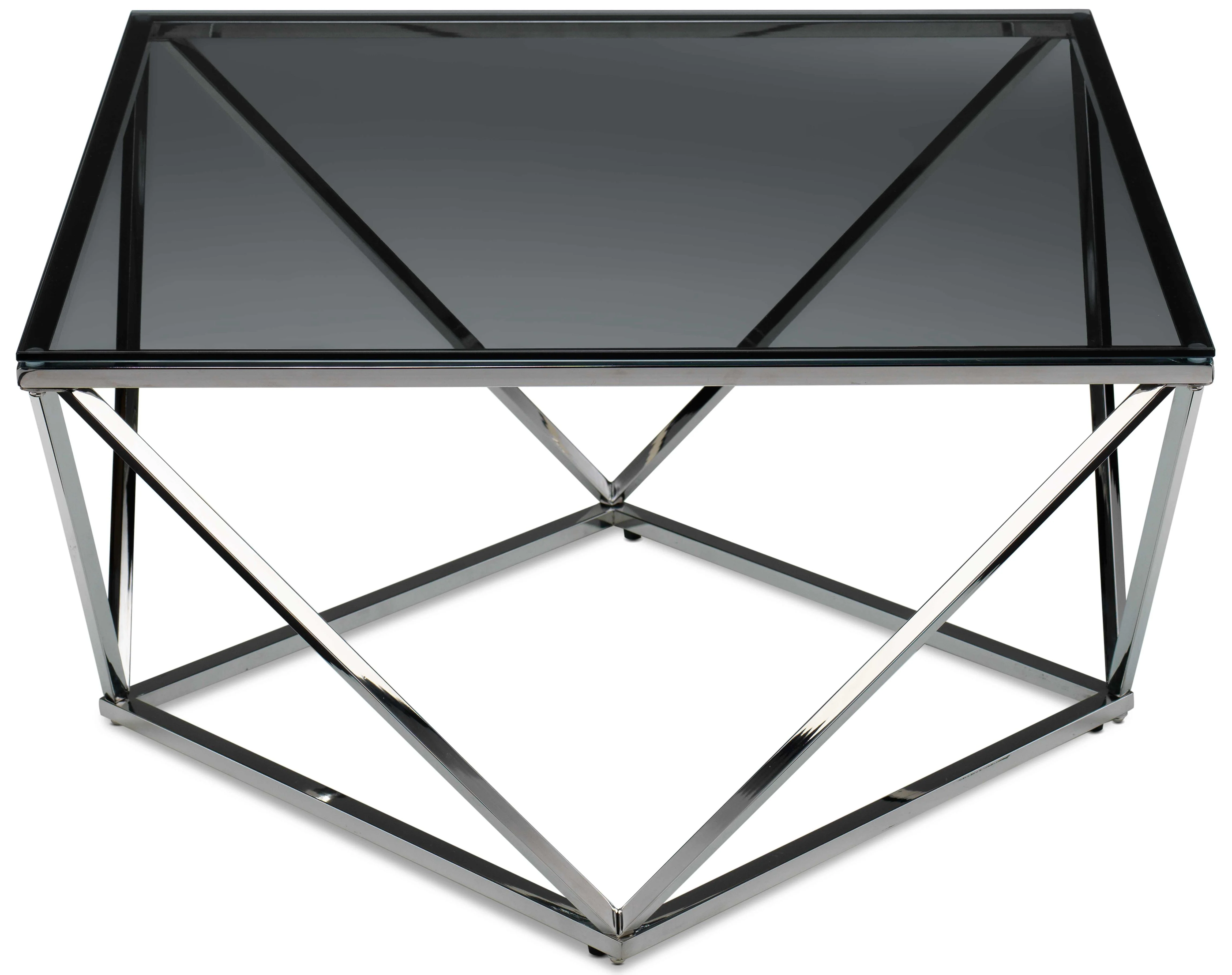 Skylar 31.5" Coffee Table - Silver and Black - Image 4