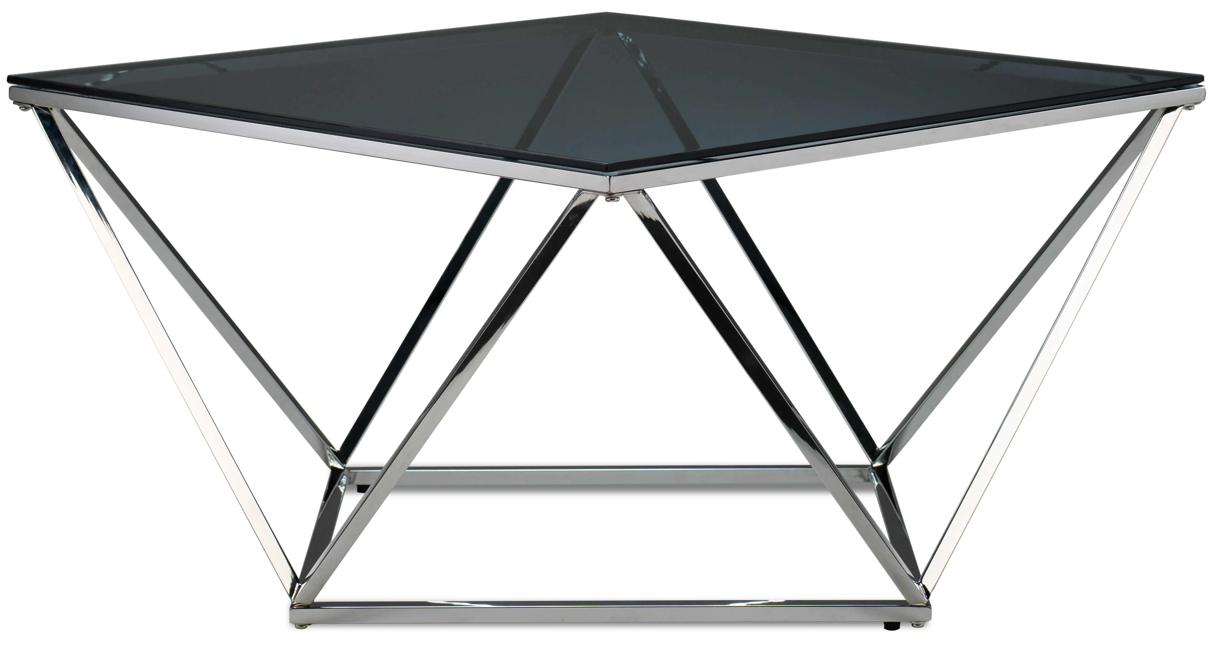 Skylar 31.5" Coffee Table - Silver and Black - Image 5