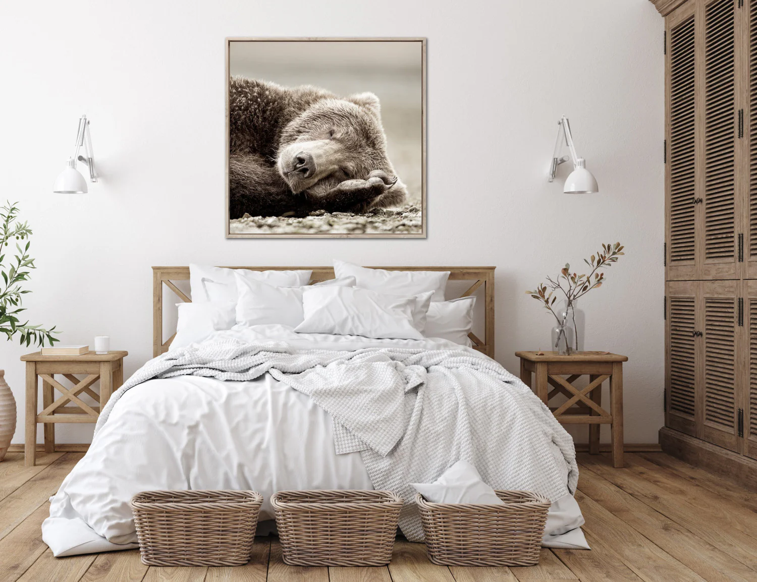 Slumbering Giant Wall Art - Brown - 36 X 36 - Image 2