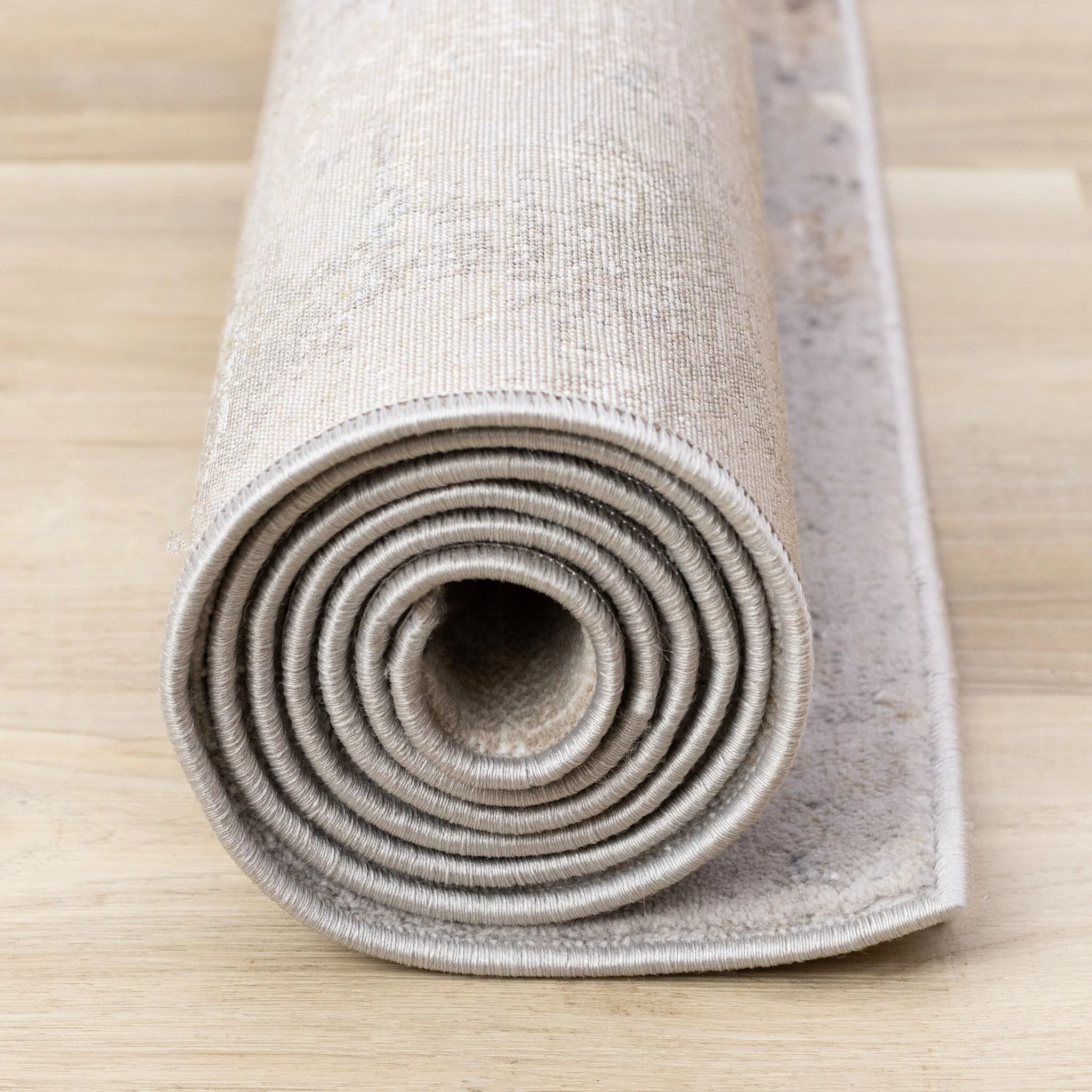 Smoky Terrain 5'3" x 7'7" Distressed Design Area Rug - Taupe, White, Brown - Image 10