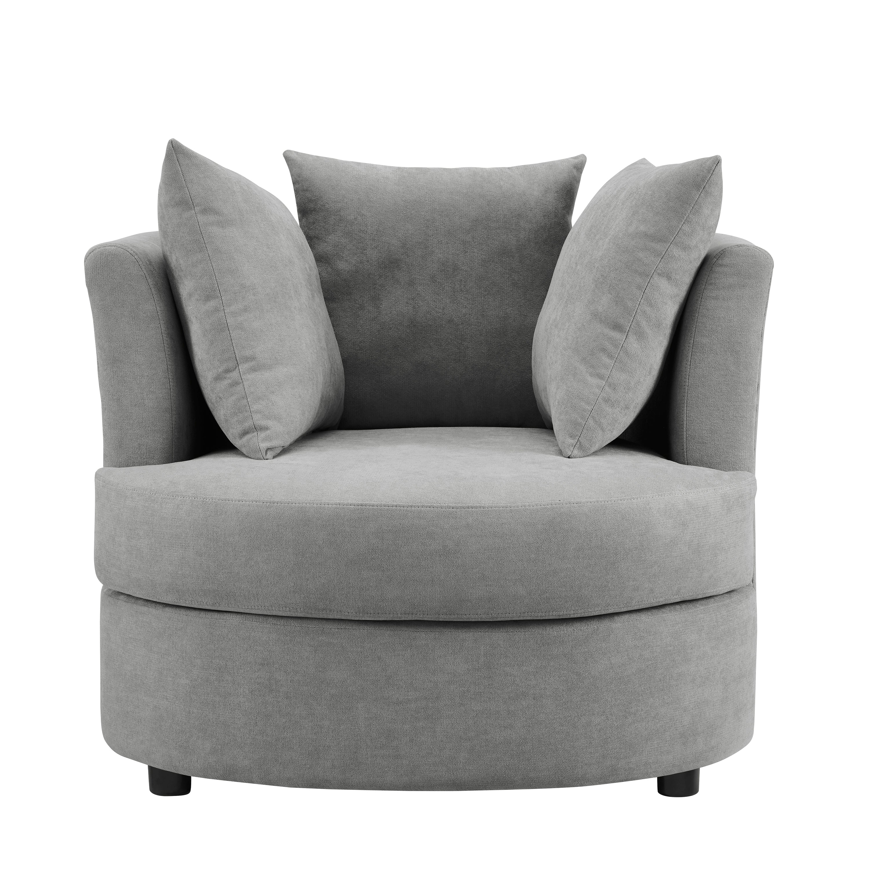 Snuggle Accent Chair - Grey - Image 3