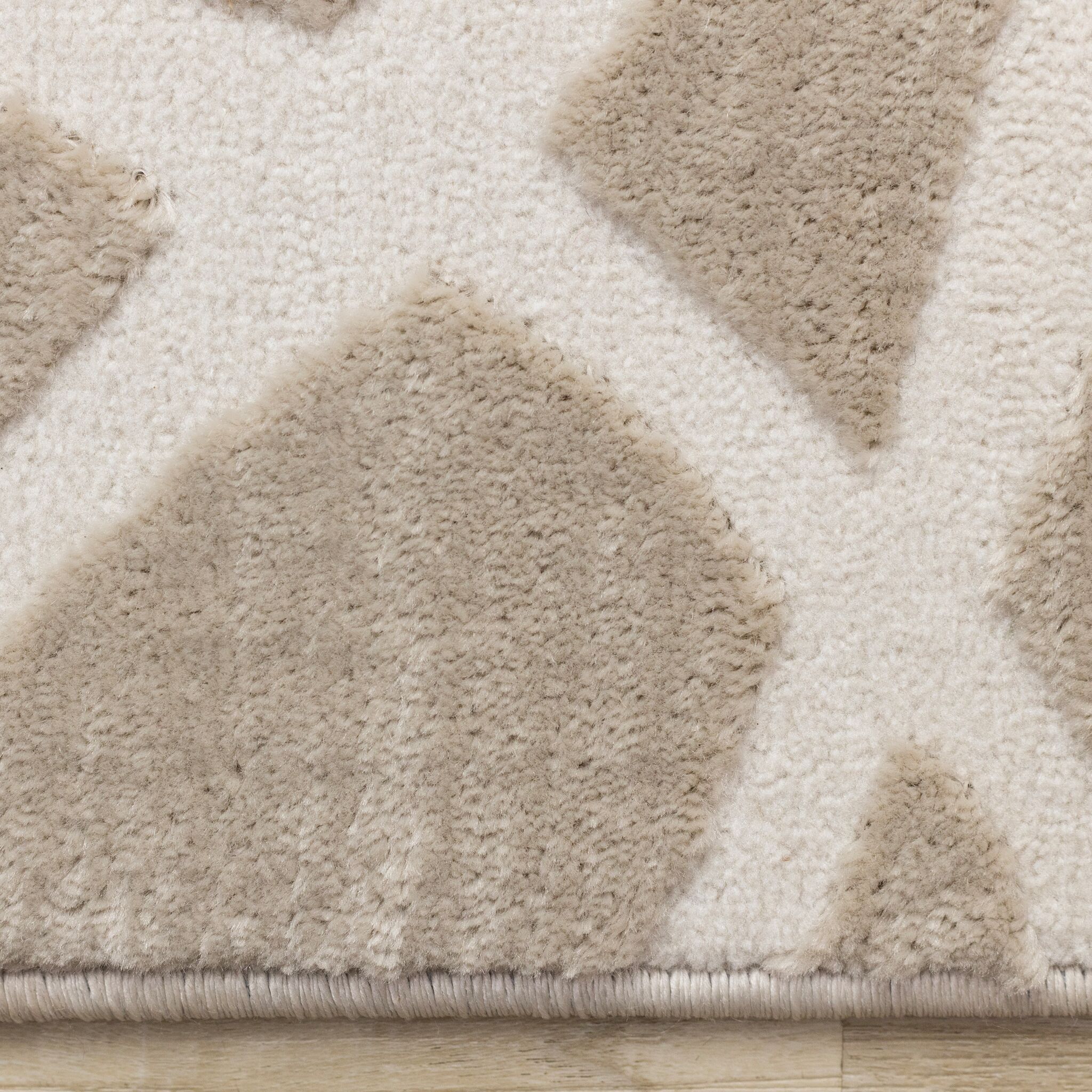 Soft Currents 7'10" x 10'6" Organic Line Design Area Rug - Beige, Cream - Image 7