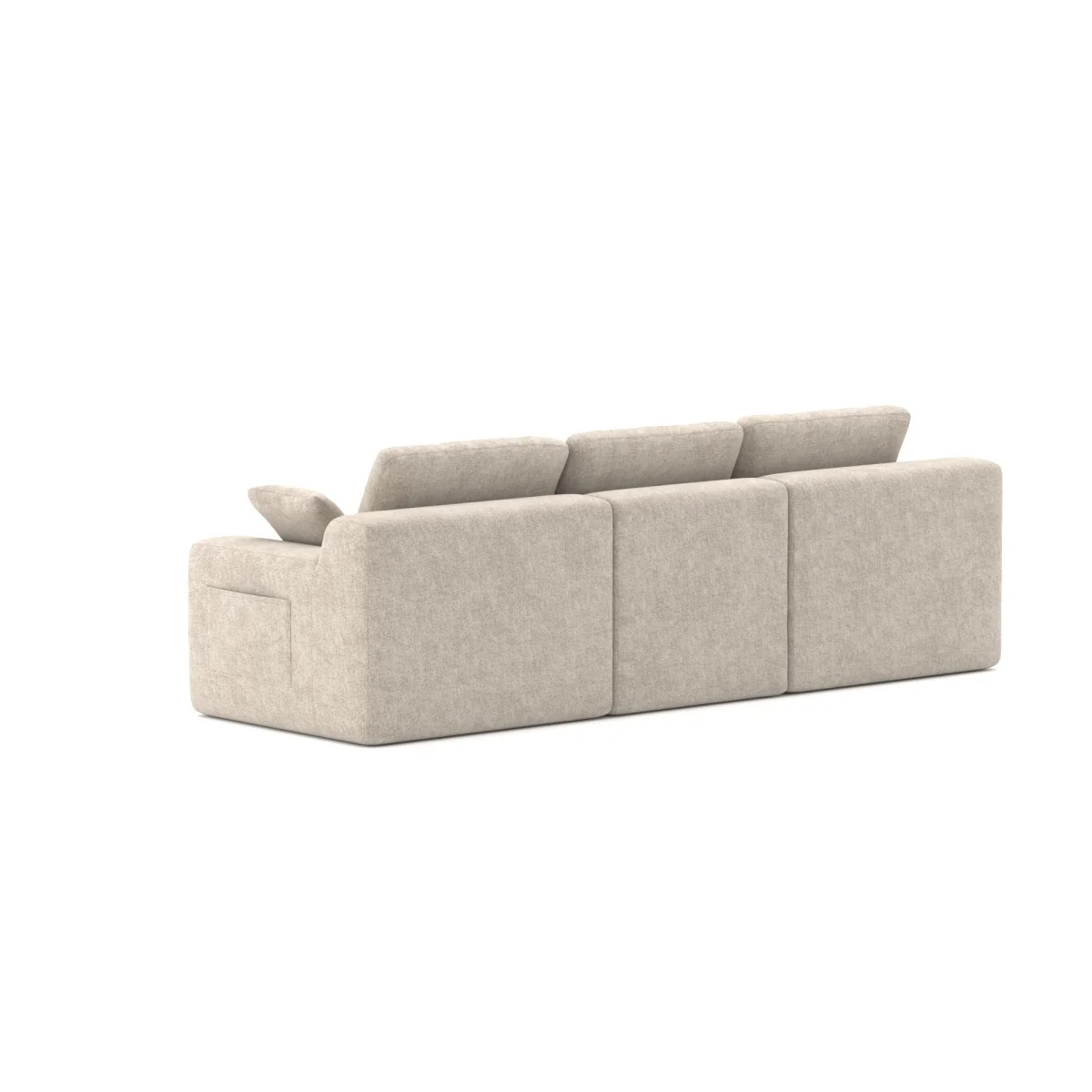 Soho All Foam Sectional - Beige - Image 6