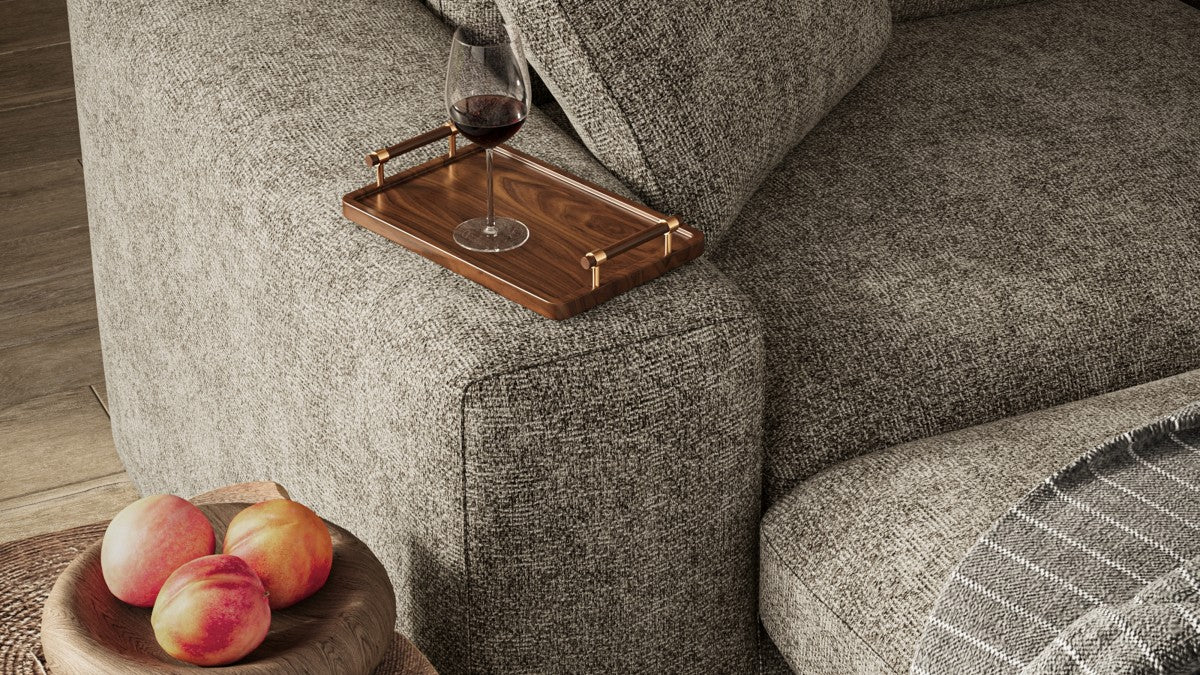 Soho All Foam Sectional - Brown - Image 6