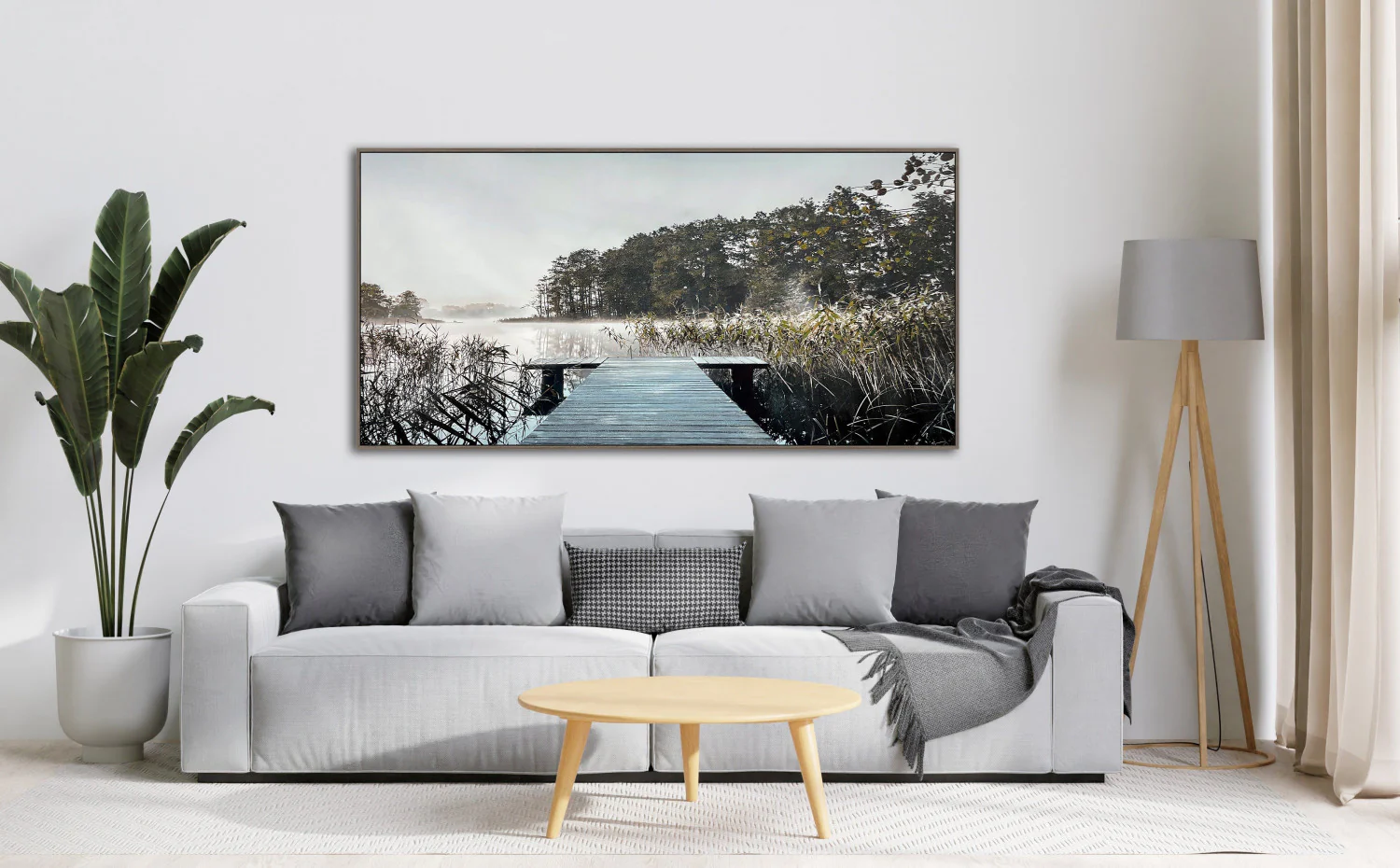 Solitude Wall Art - Blue/Green - 30 X 60 - Image 2