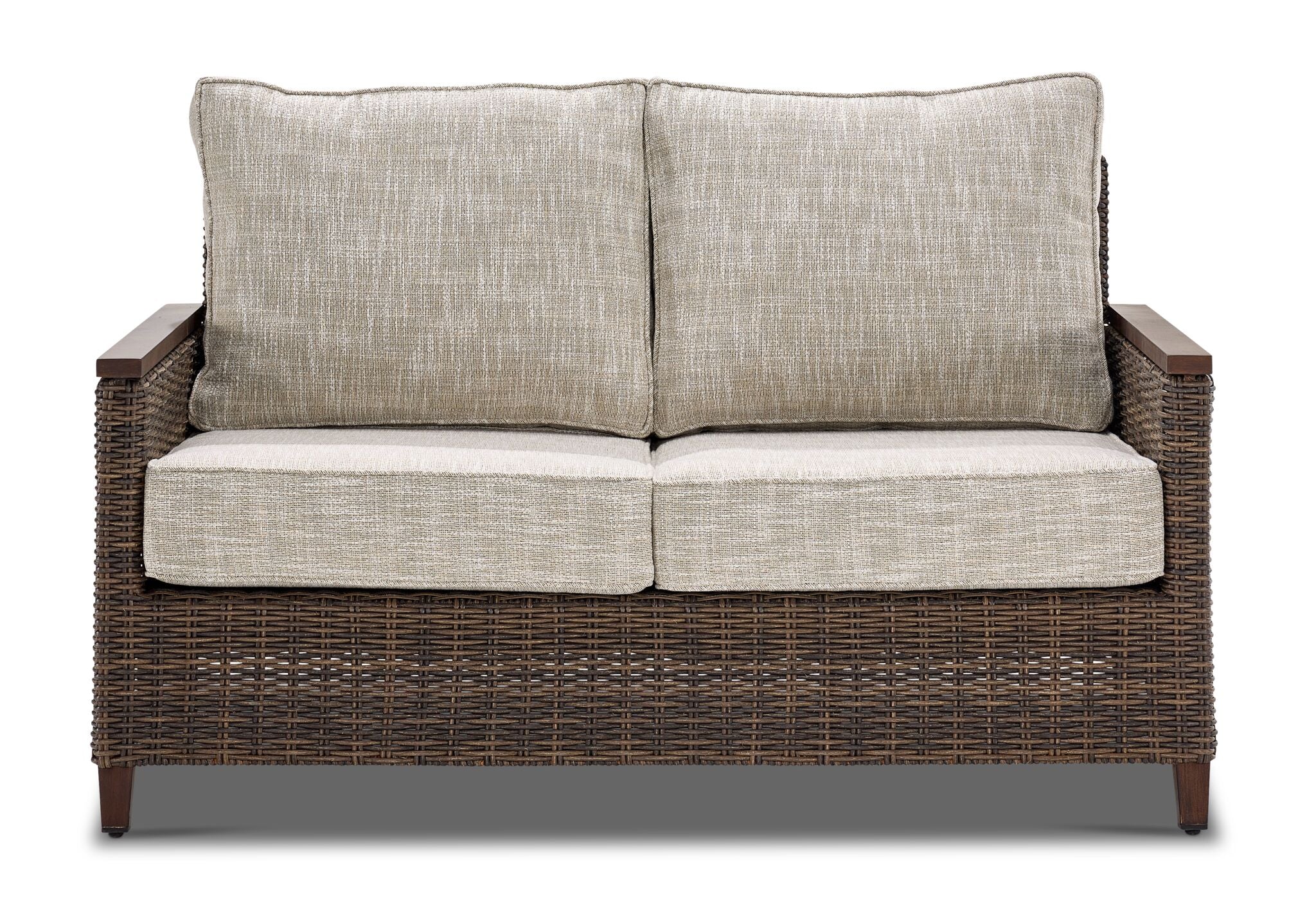 Solstice Outdoor Loveseat - Antique Brown - Image 2