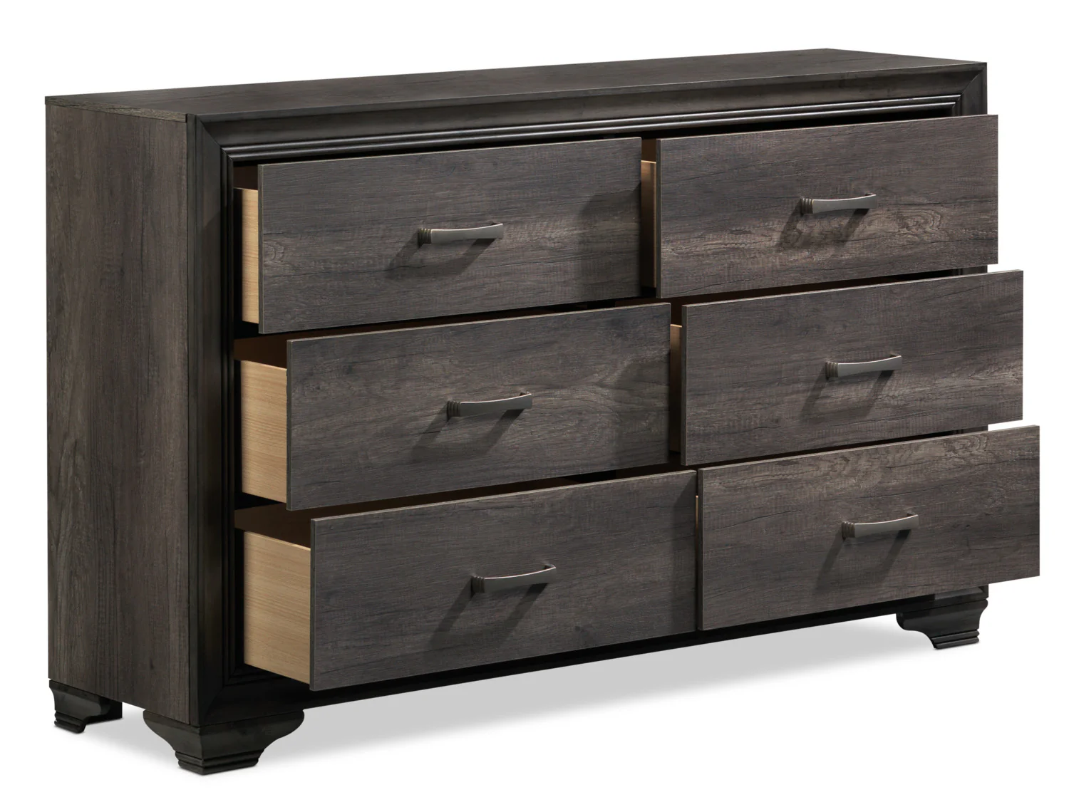 Sophie 6-Drawer Dresser - Weathered Grey - Image 3